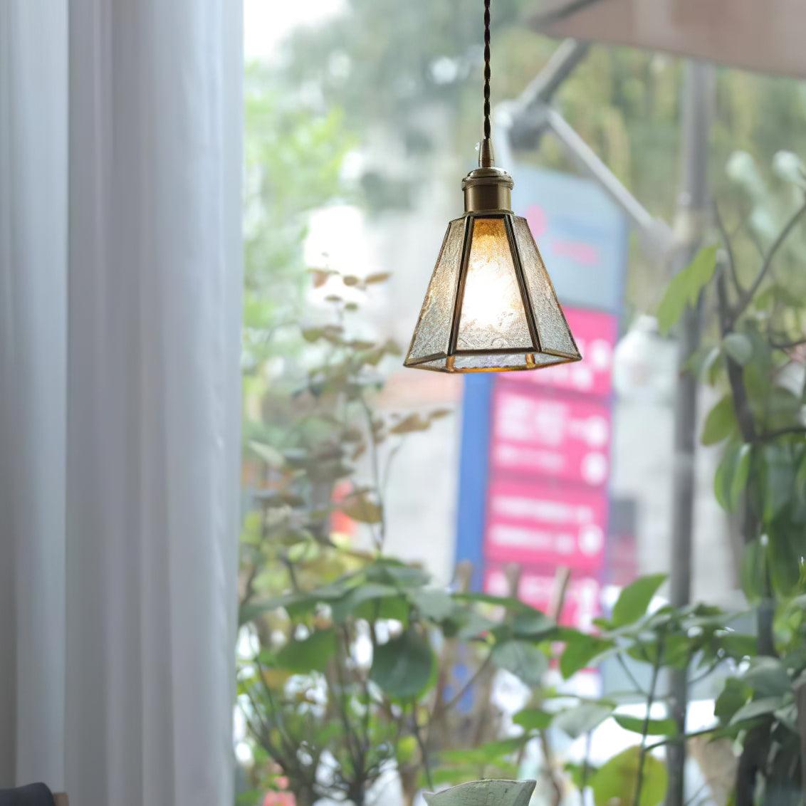 Elarace Brass & Glass Elegant Pendant Lamp - Letslighting