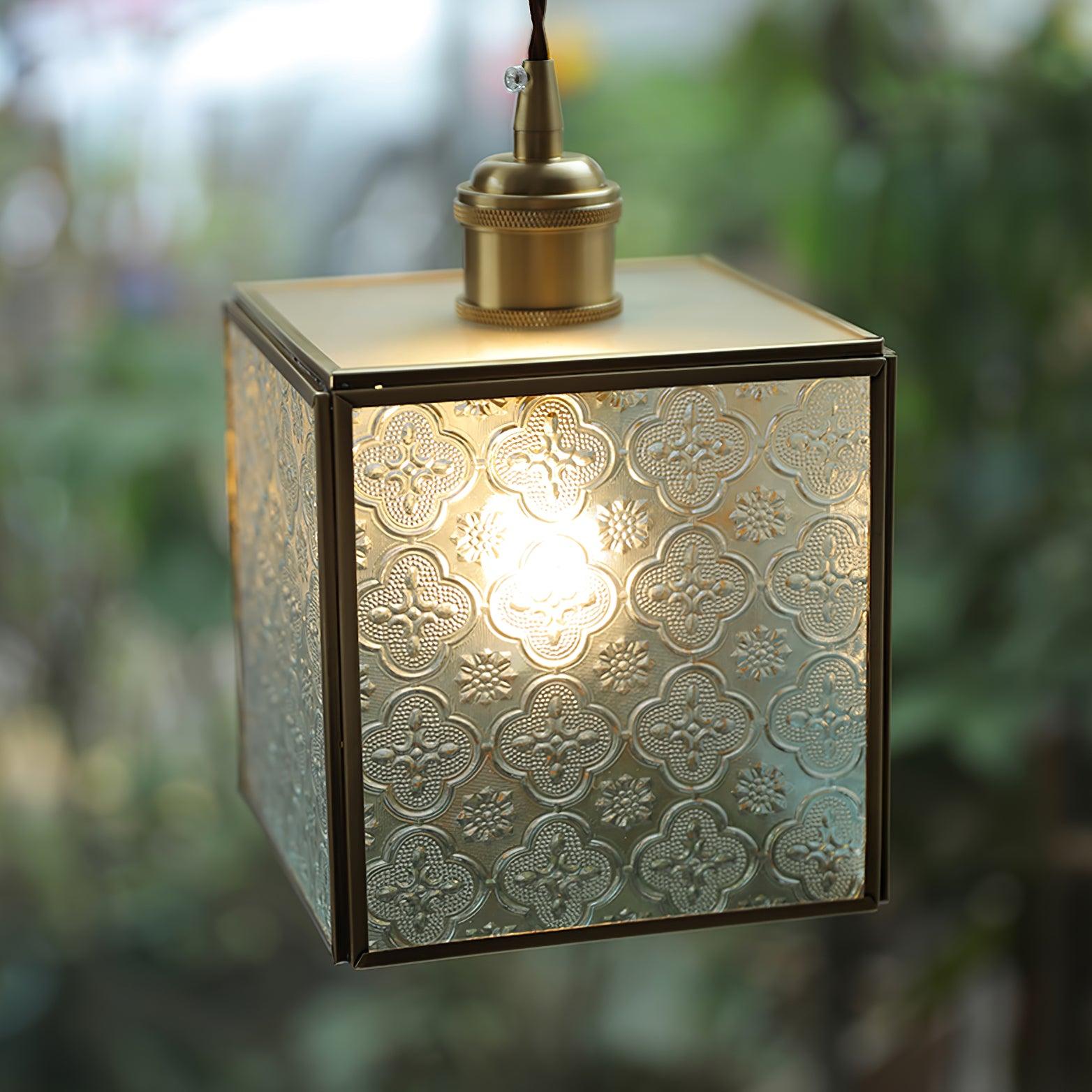 Elarace Brass & Glass Elegant Pendant Lamp - Letslighting