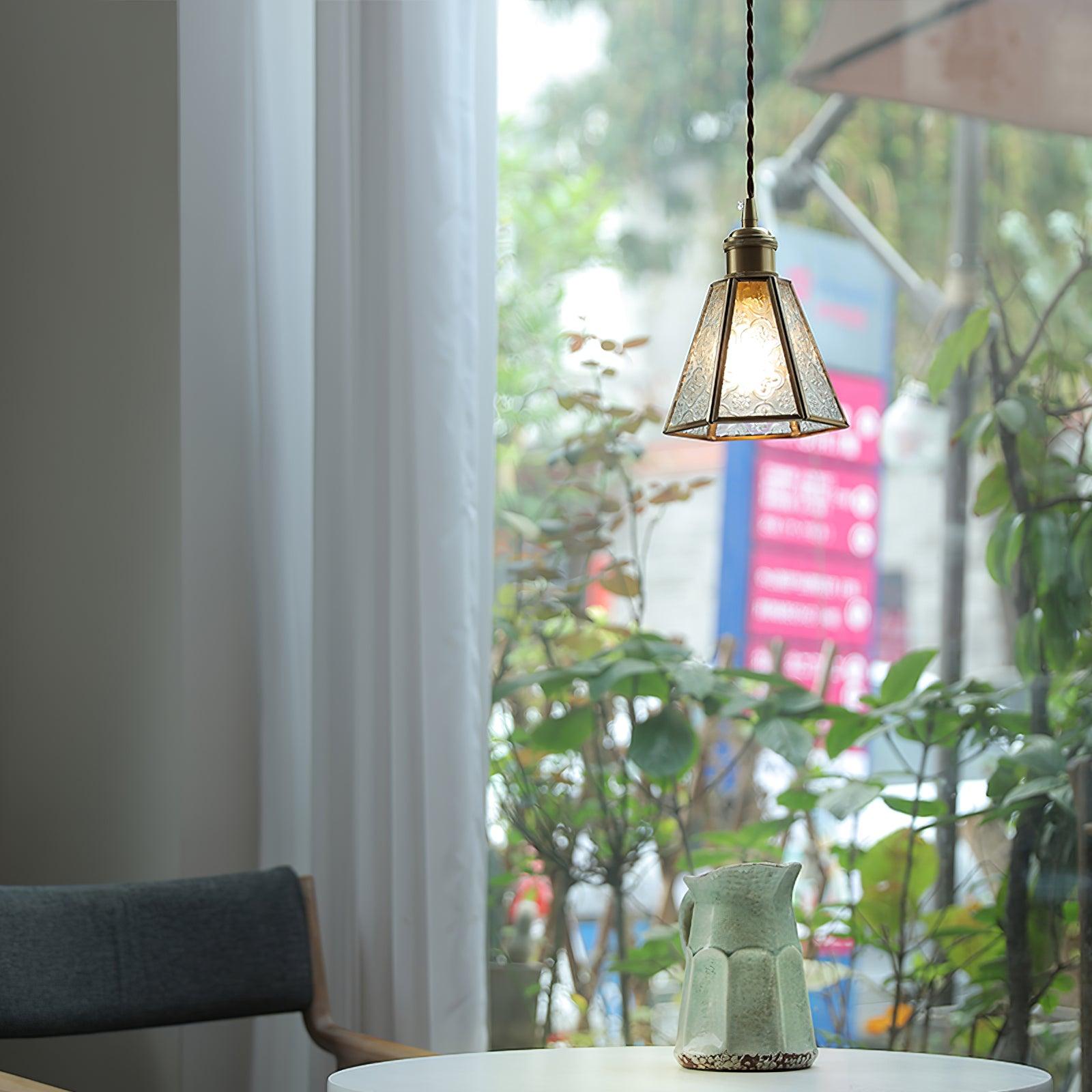 Elarace Brass & Glass Elegant Pendant Lamp - Letslighting