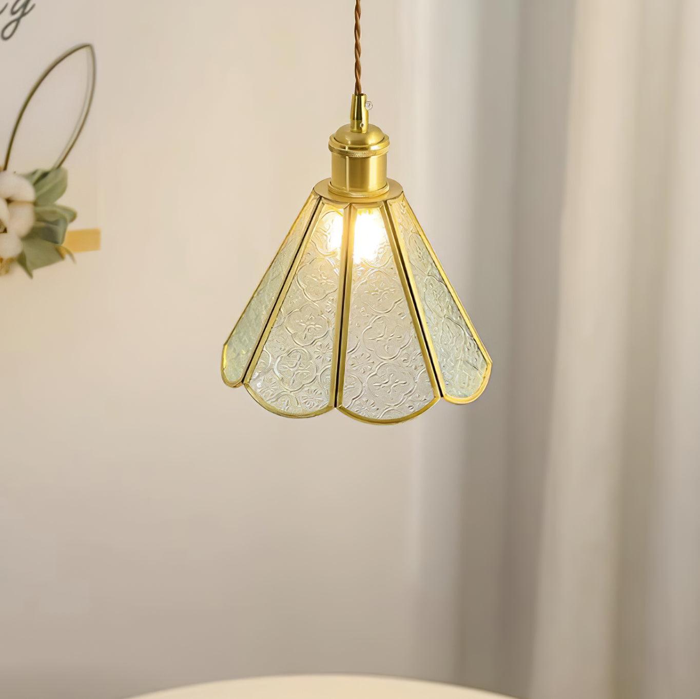 Elarace Brass & Glass Elegant Pendant Lamp - Letslighting