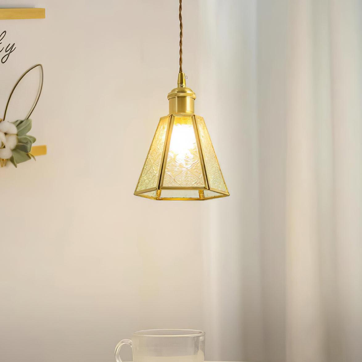 Elarace Brass & Glass Elegant Pendant Lamp - Letslighting