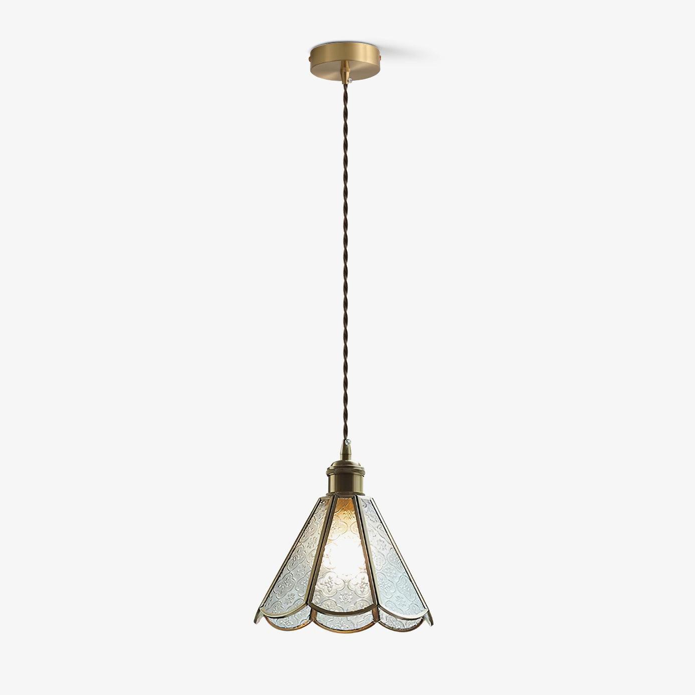 Elarace Brass & Glass Elegant Pendant Lamp - Letslighting