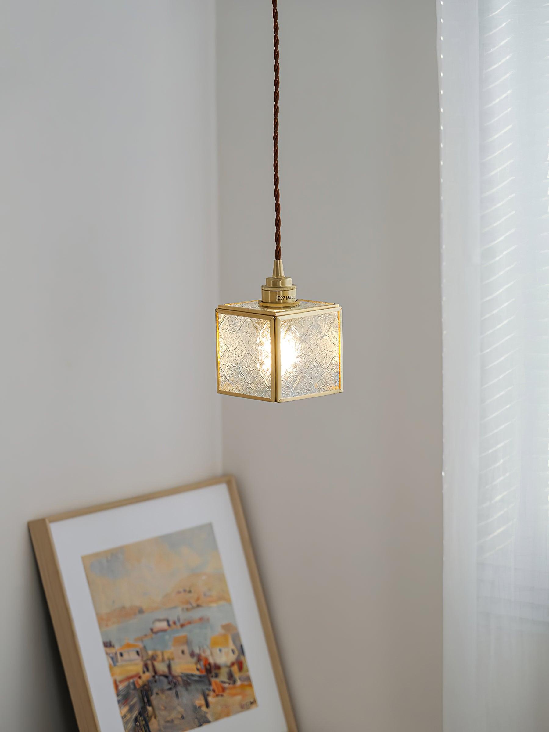 Elarace Brass & Glass Elegant Pendant Lamp - Letslighting