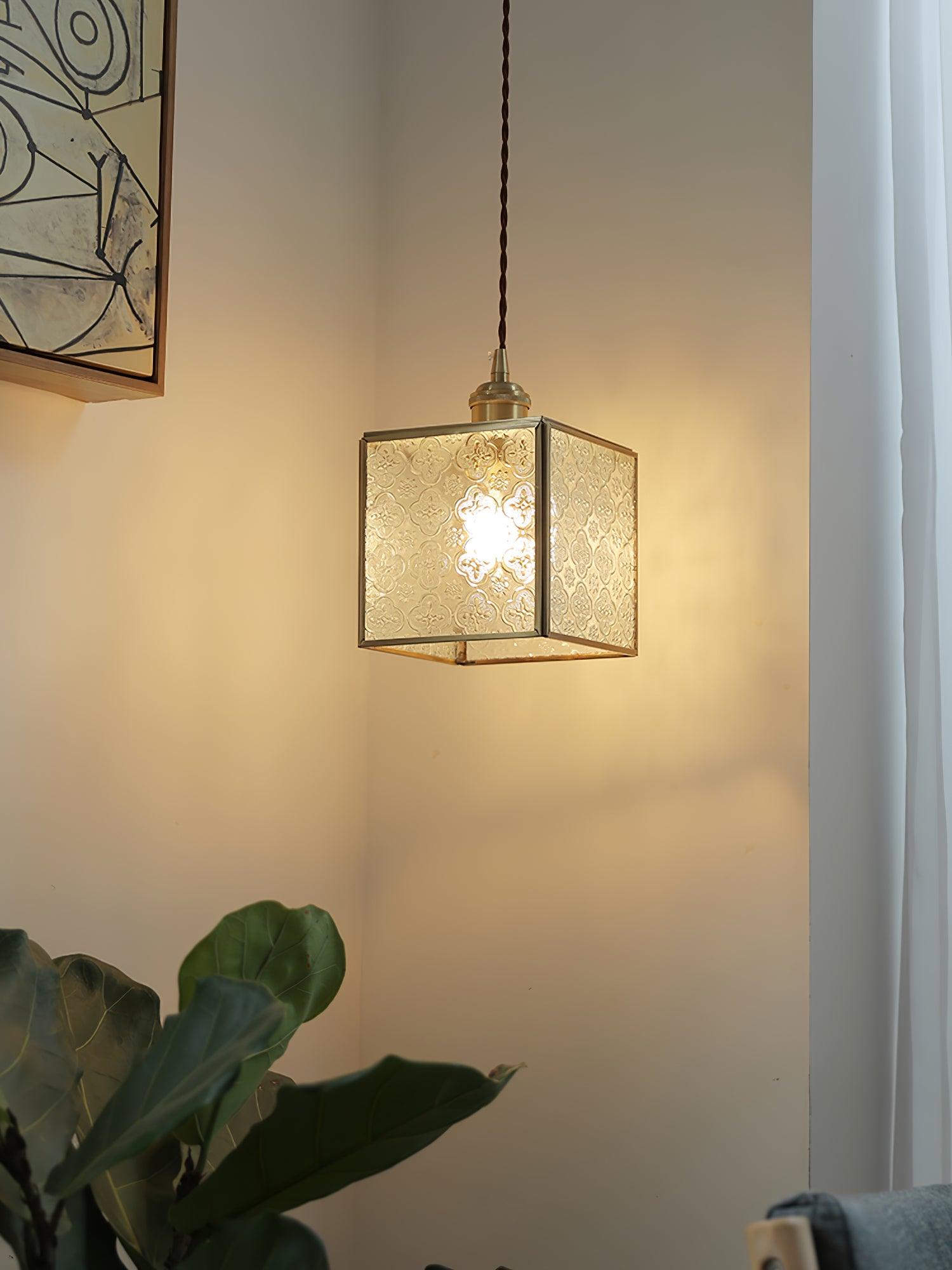 Elarace Brass & Glass Elegant Pendant Lamp - Letslighting