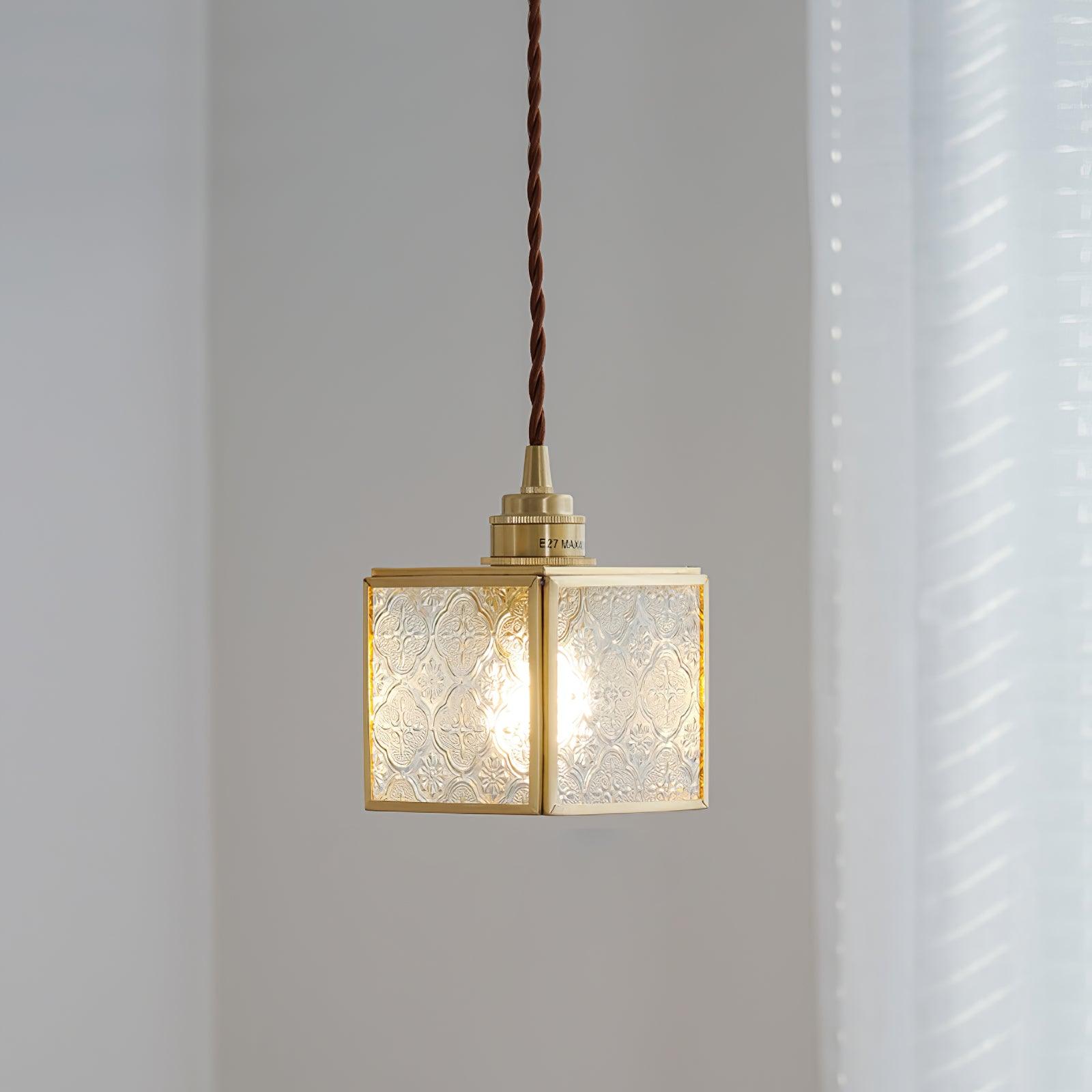 Elarace Brass & Glass Elegant Pendant Lamp - Letslighting