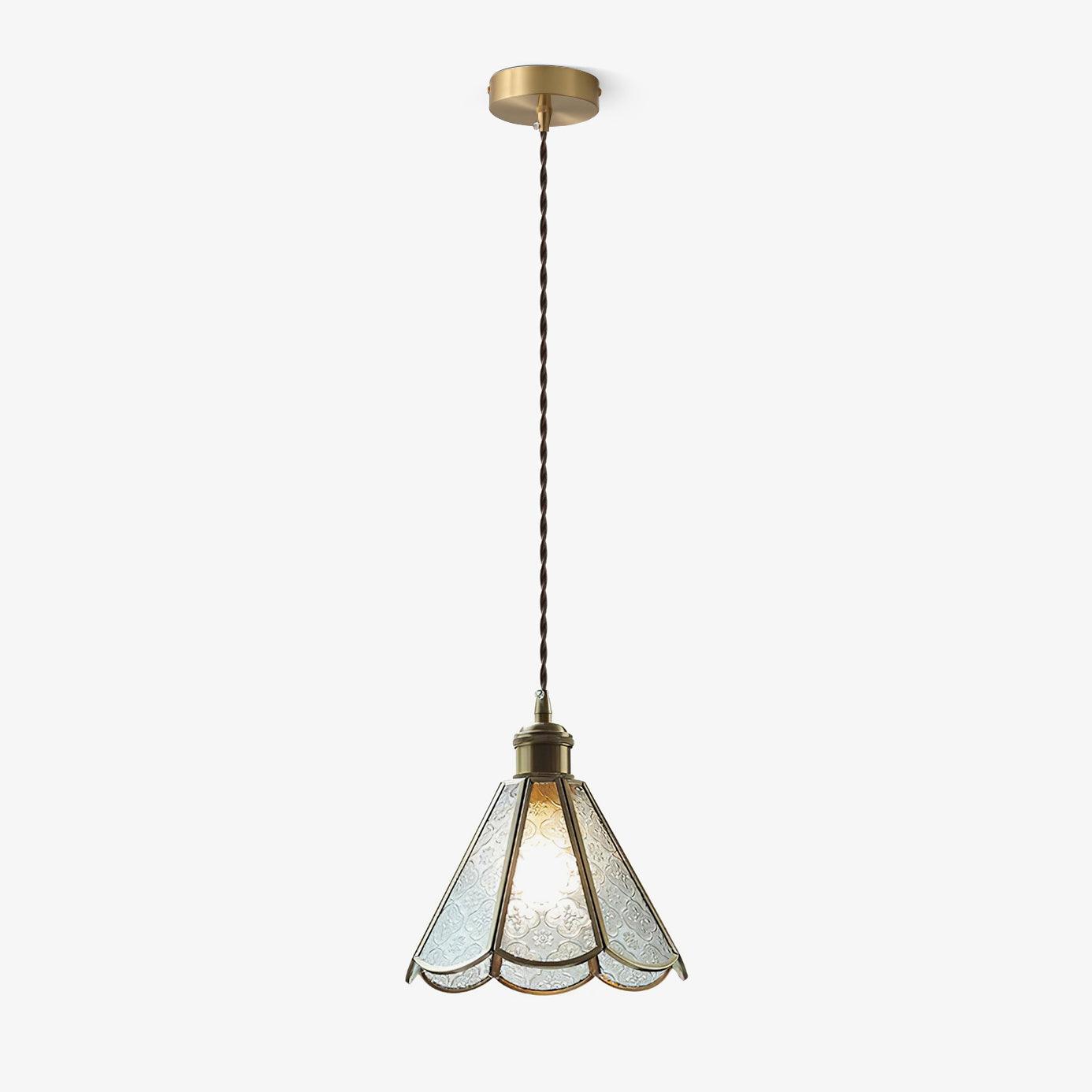 Elarace Brass & Glass Elegant Pendant Lamp - Letslighting
