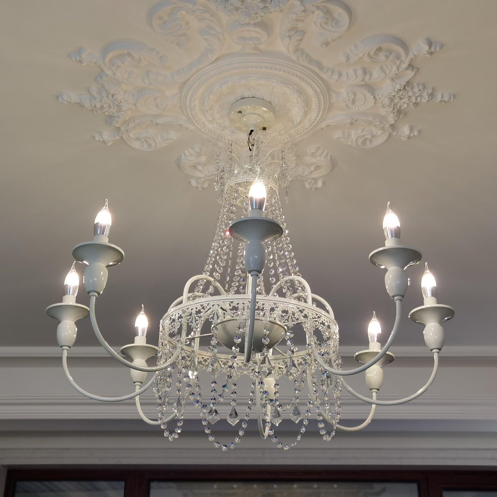 Lustra Chandelier Crystal Tassels - Letslighting