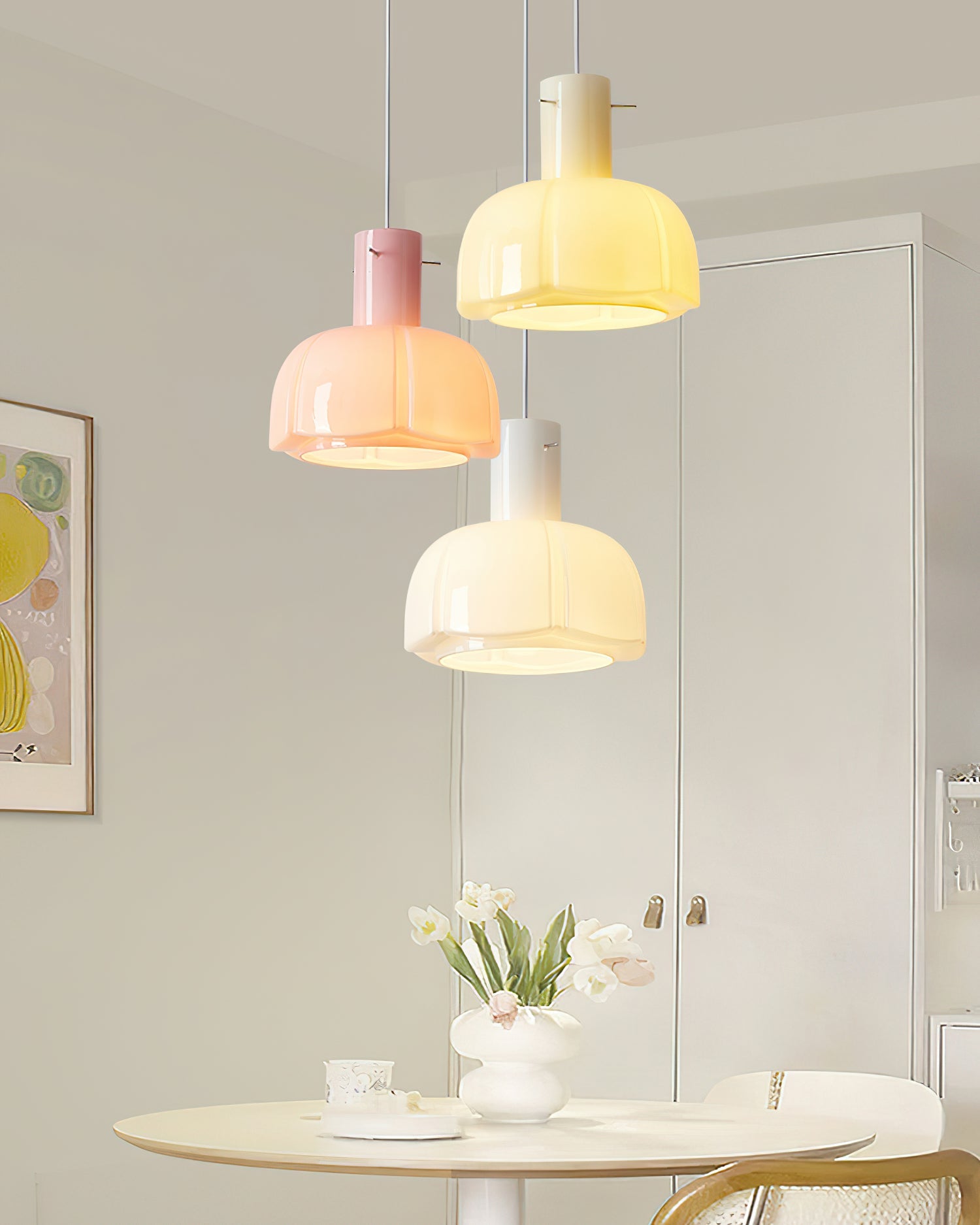 Pavina Pendant Lamp Glossy Pastel Blossom - Letslighting
