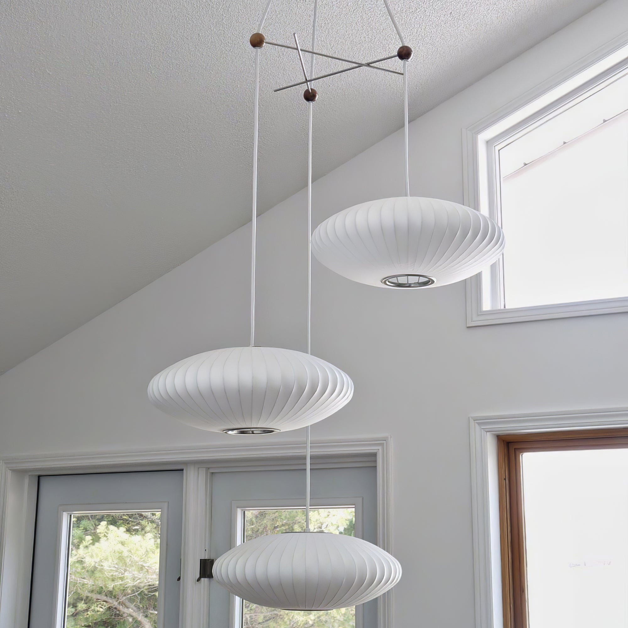 Lunar Modern Silk Pendant Lamp - Letslighting