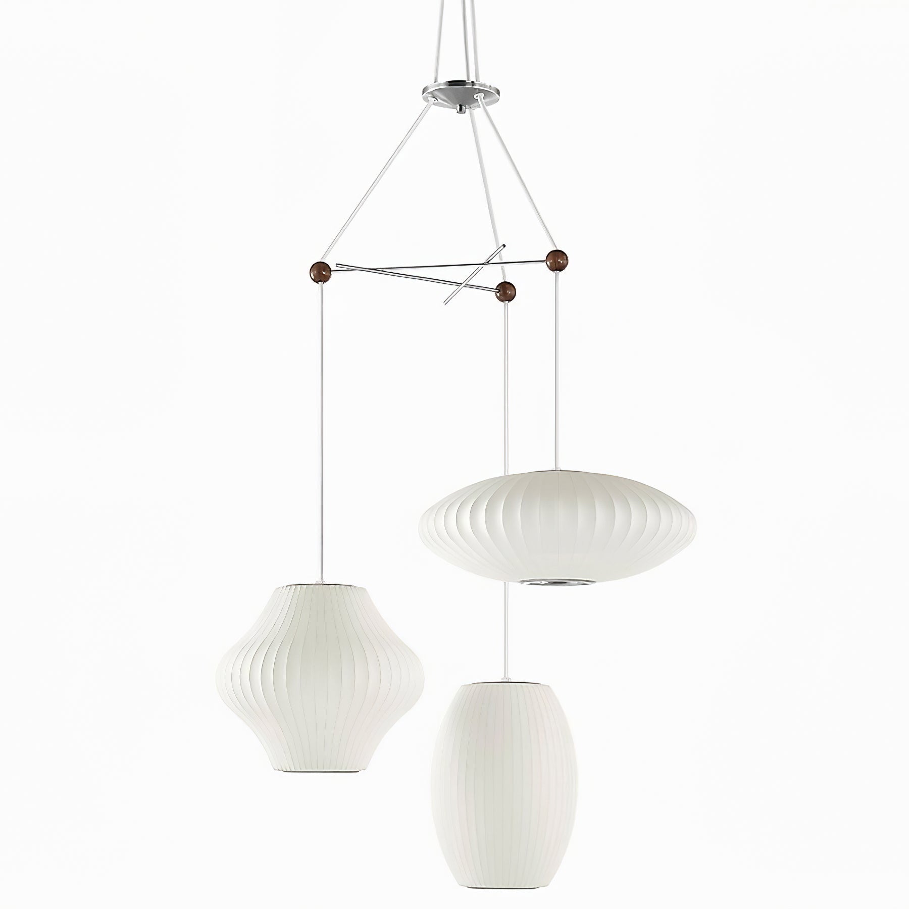 Lunar Modern Silk Pendant Lamp - Letslighting