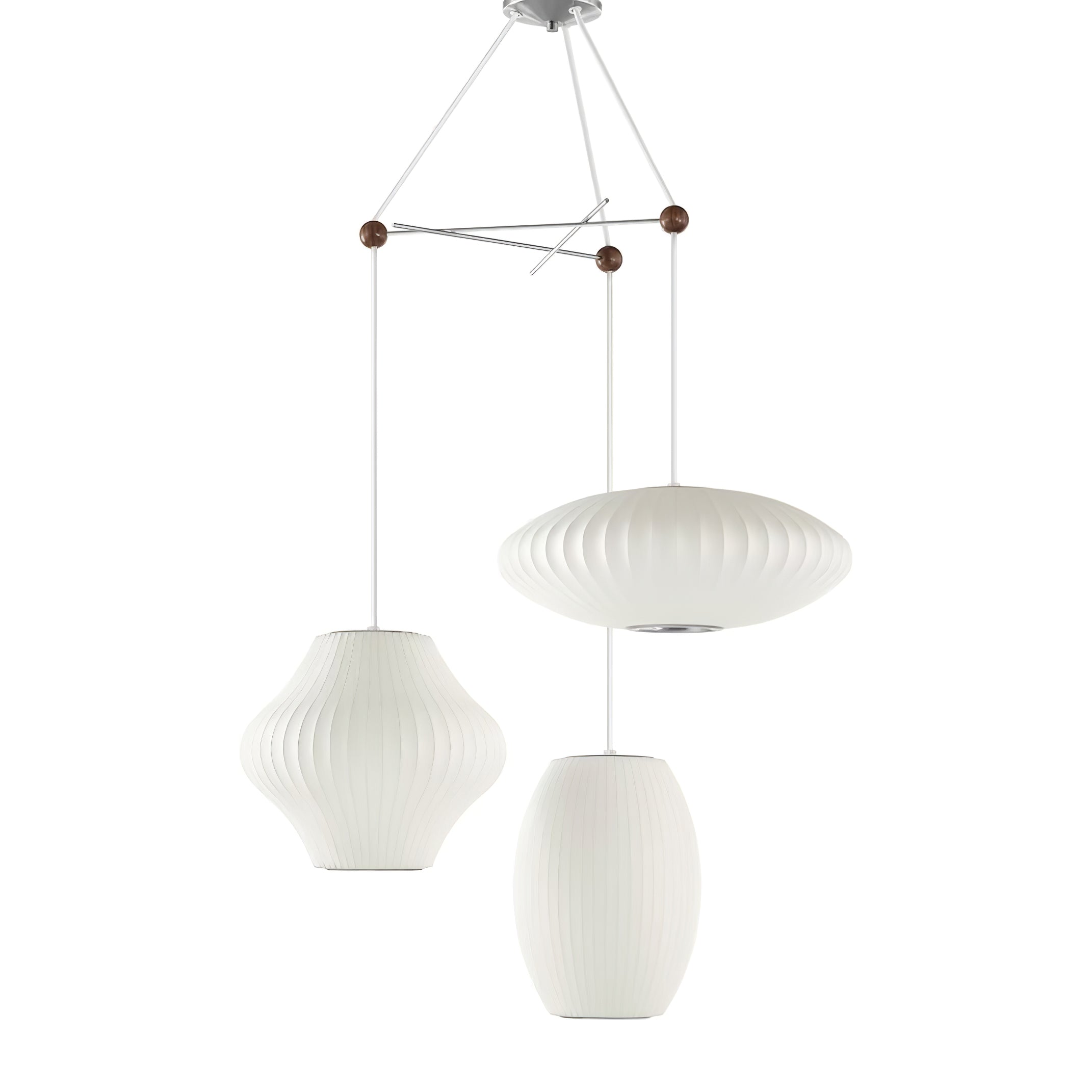 Lunar Modern Silk Pendant Lamp - Letslighting