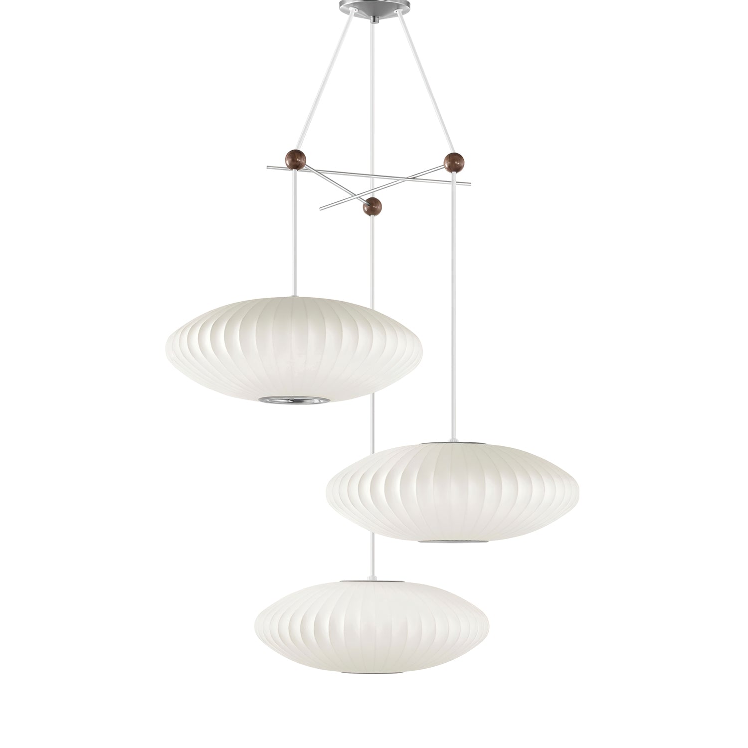 Lunar Modern Silk Pendant Lamp - Letslighting