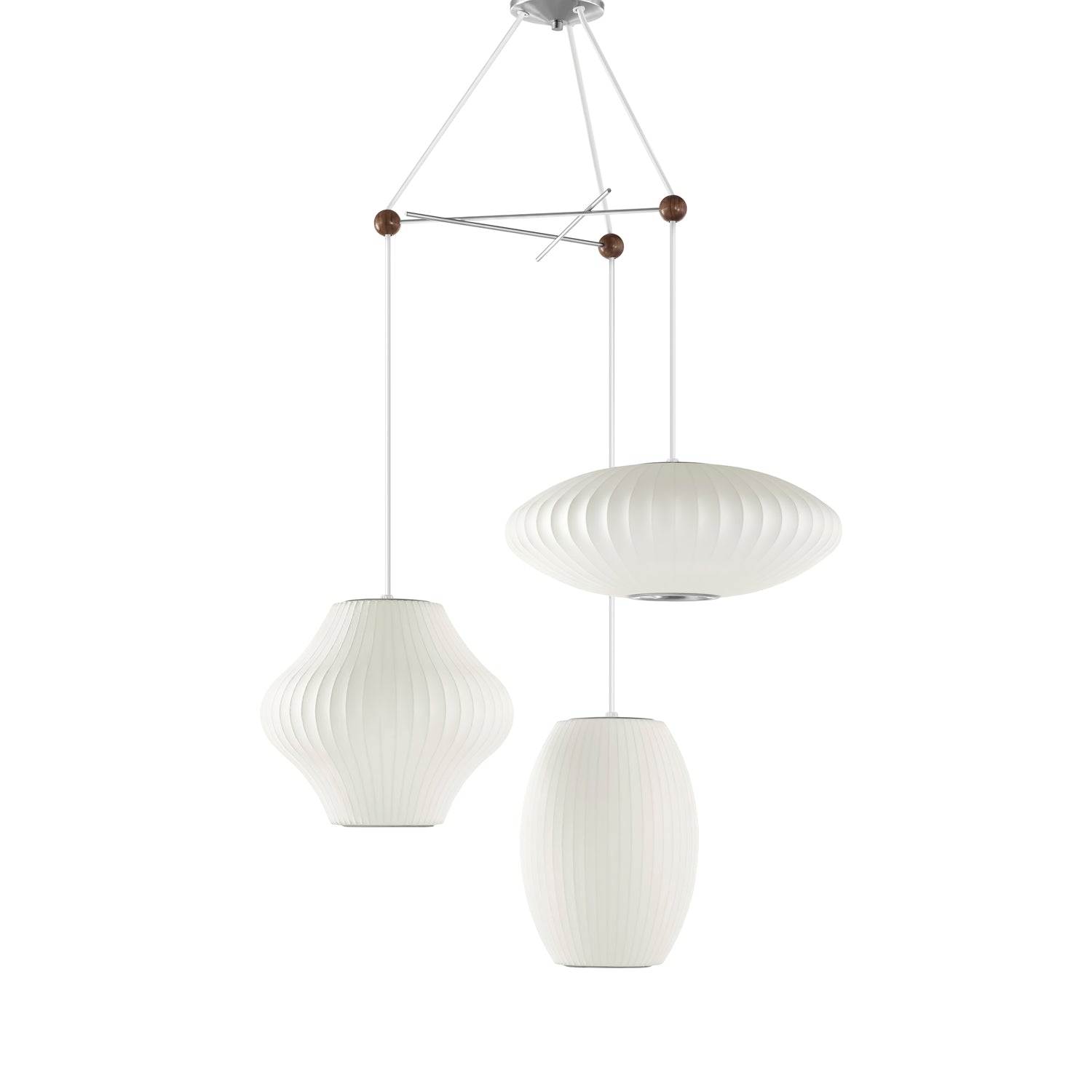Lunar Modern Silk Pendant Lamp - Letslighting