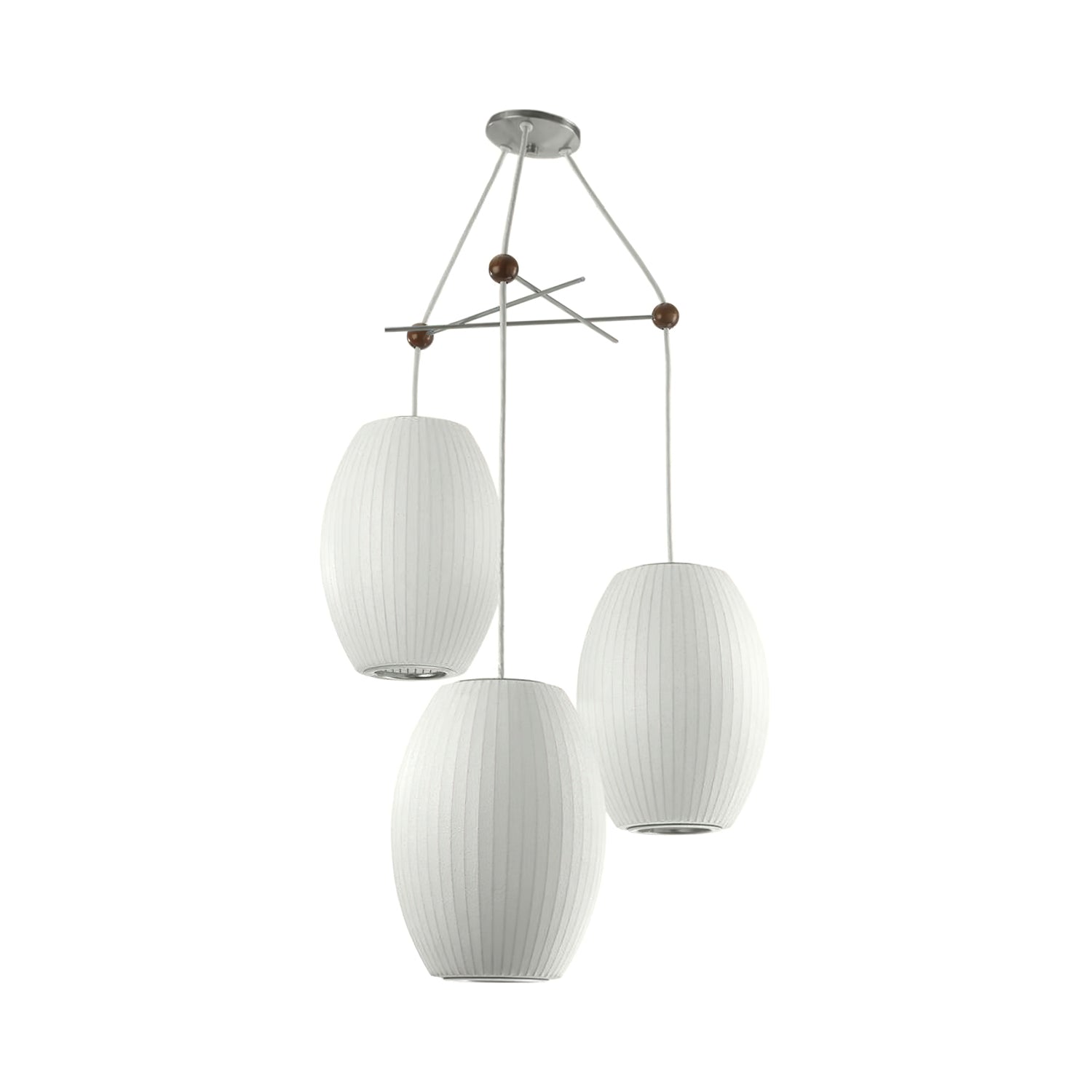 Lunar Modern Silk Pendant Lamp - Letslighting