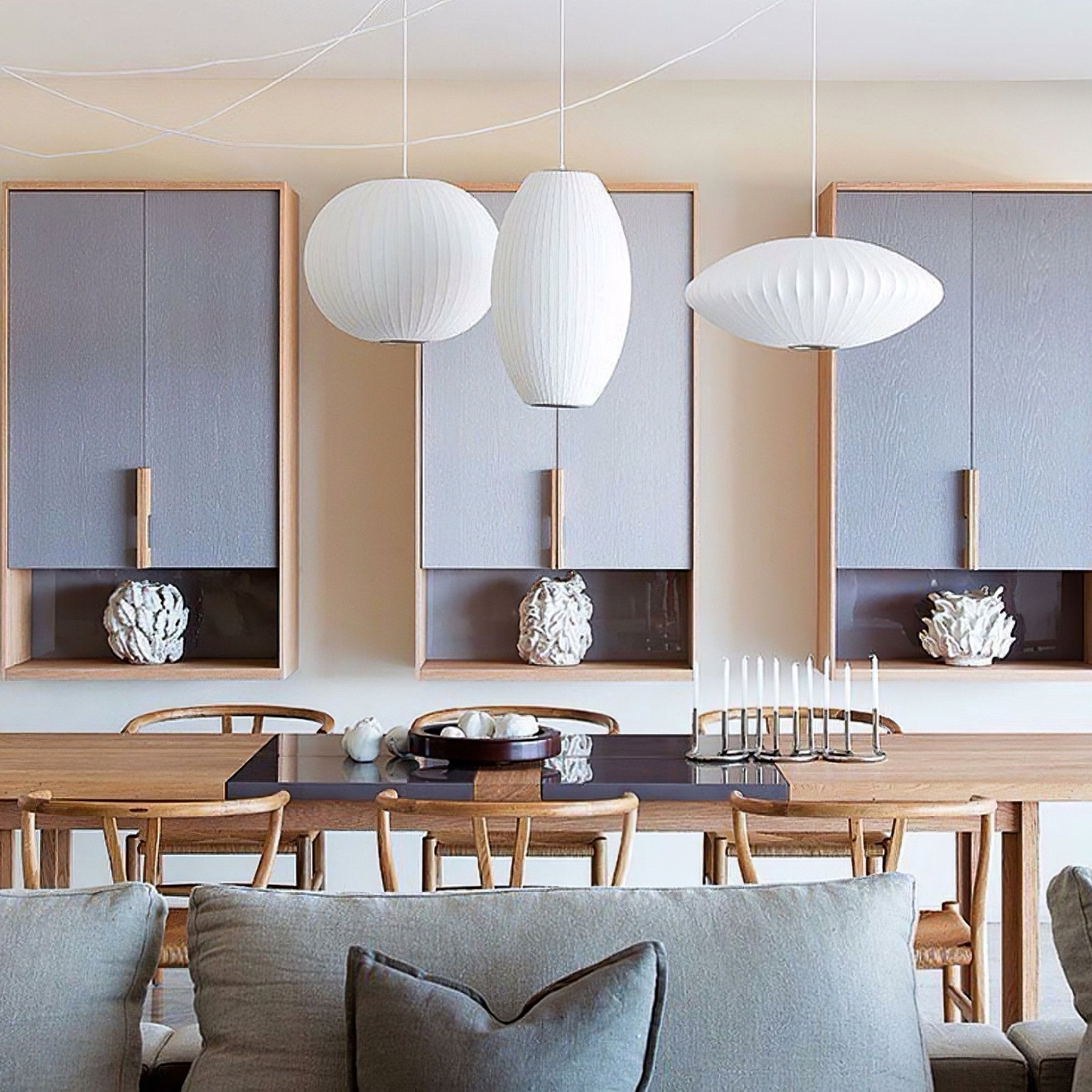 Lunar Modern Silk Pendant Lamp - Letslighting