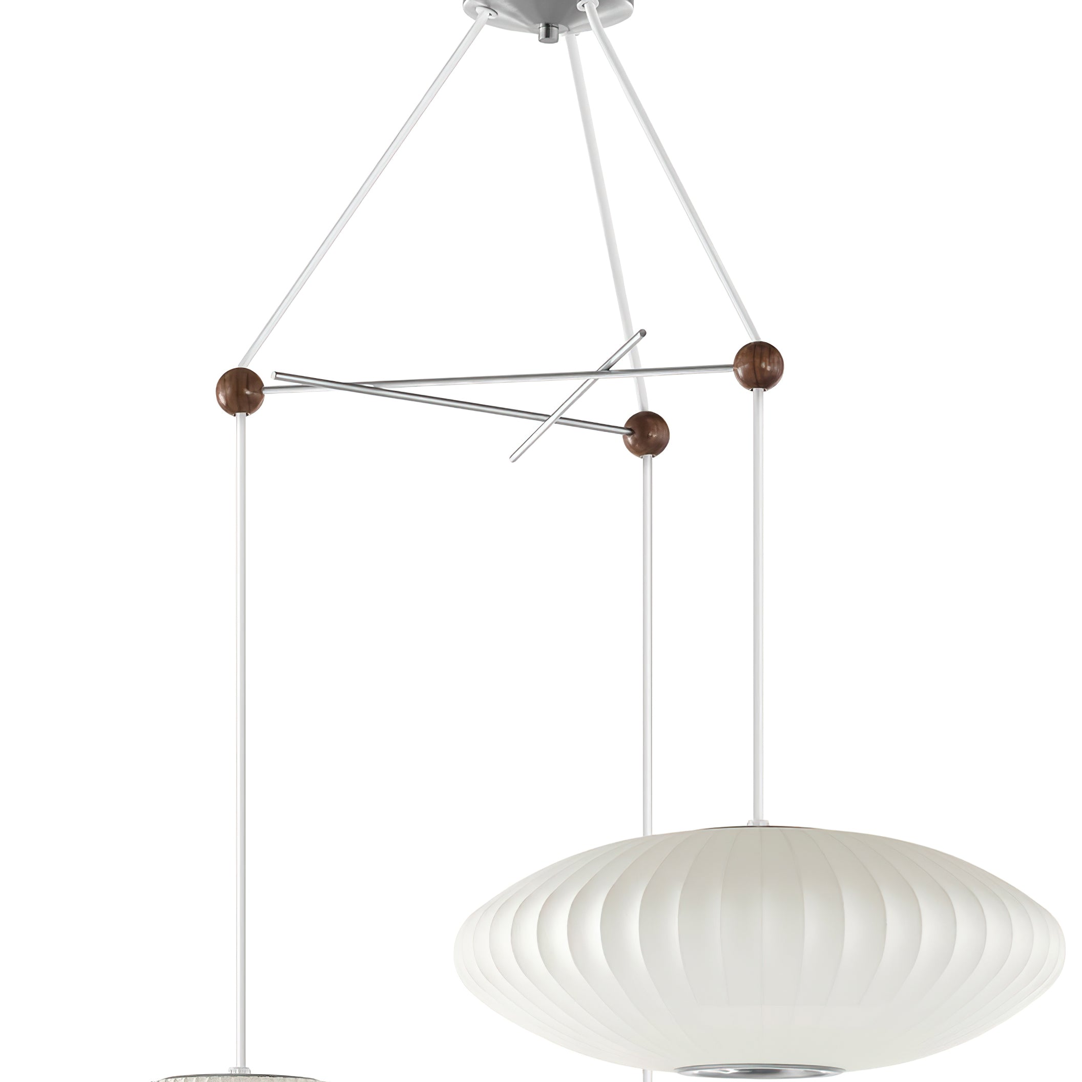 Lunar Modern Silk Pendant Lamp - Letslighting