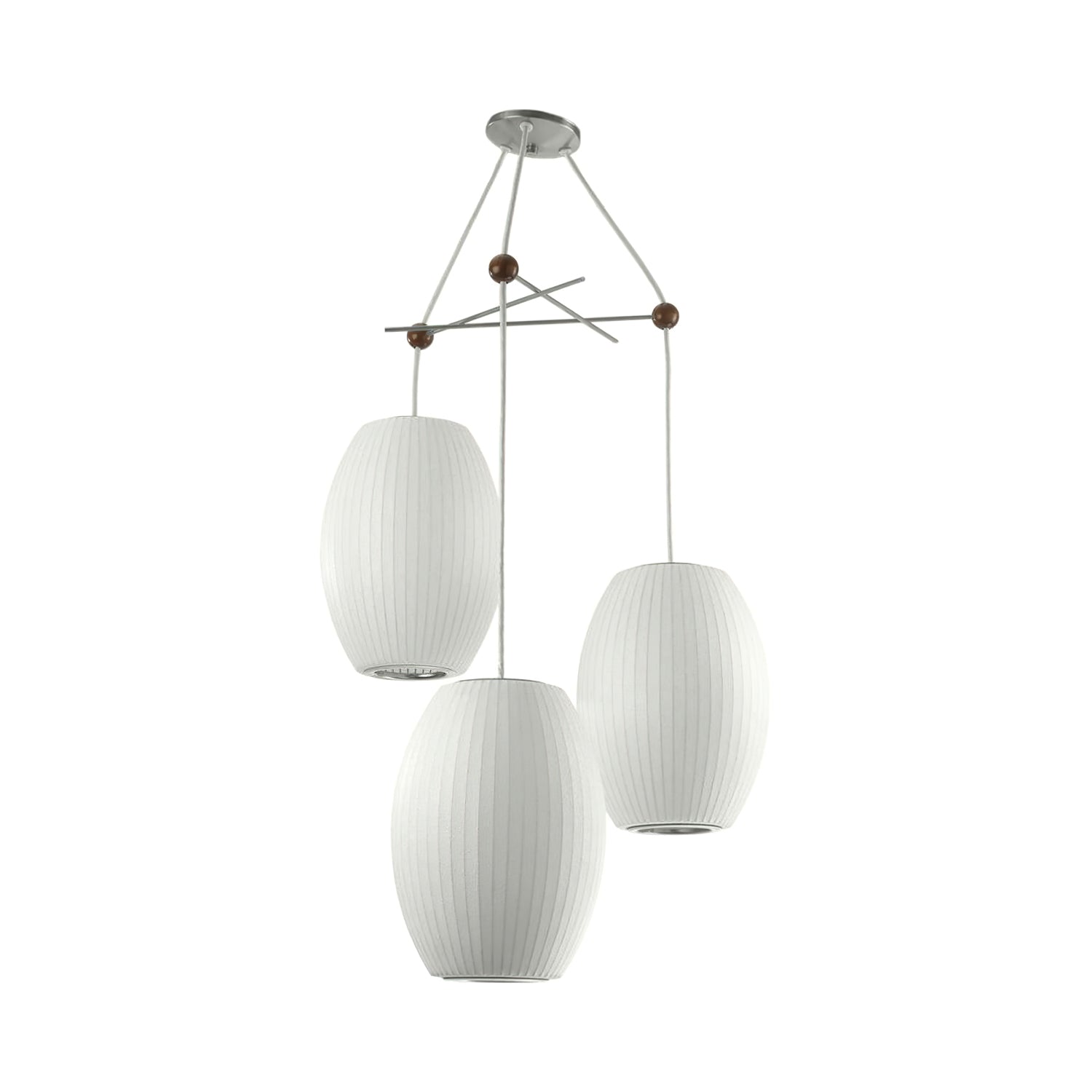 Lunar Modern Silk Pendant Lamp - Letslighting
