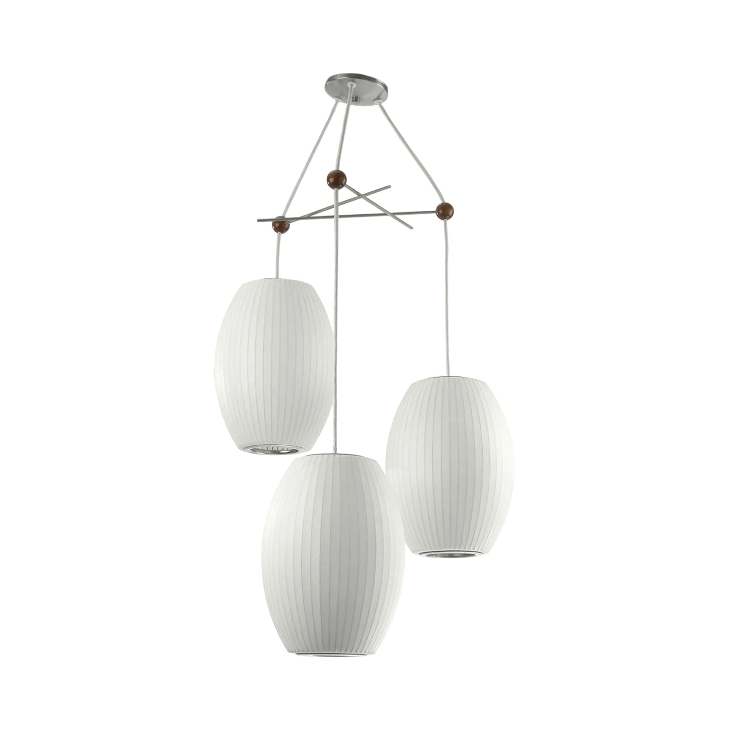 Lunar Modern Silk Pendant Lamp - Letslighting