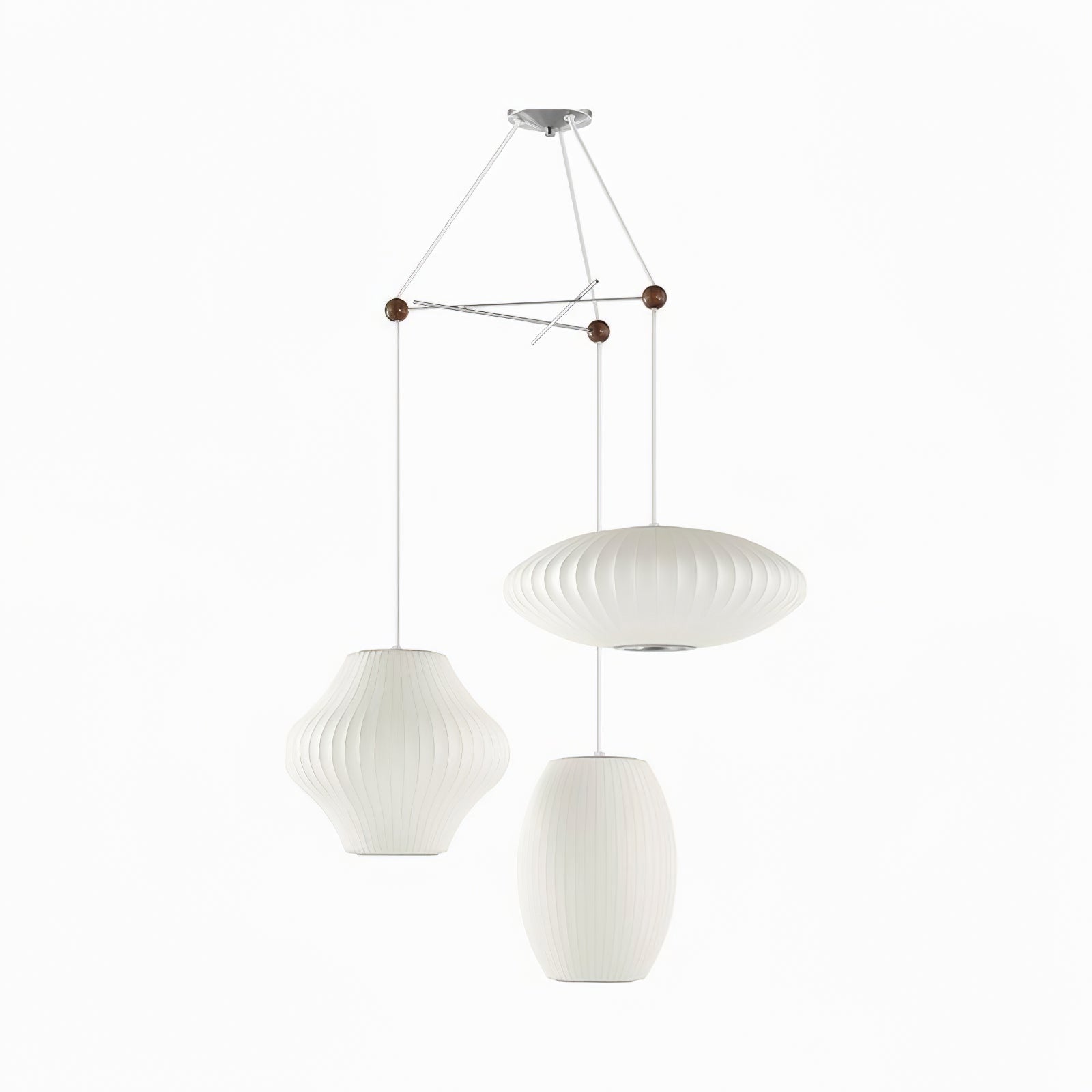 Lunar Modern Silk Pendant Lamp - Letslighting