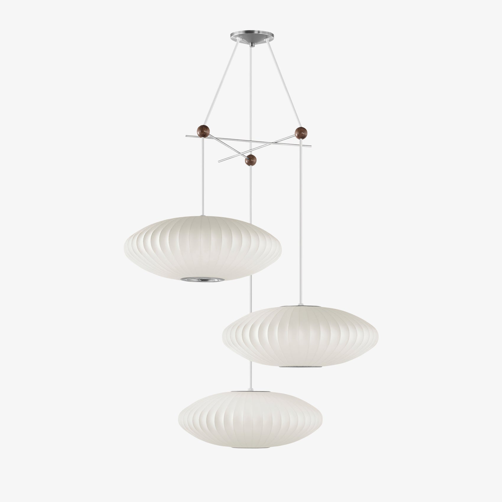 Lunar Modern Silk Pendant Lamp - Letslighting