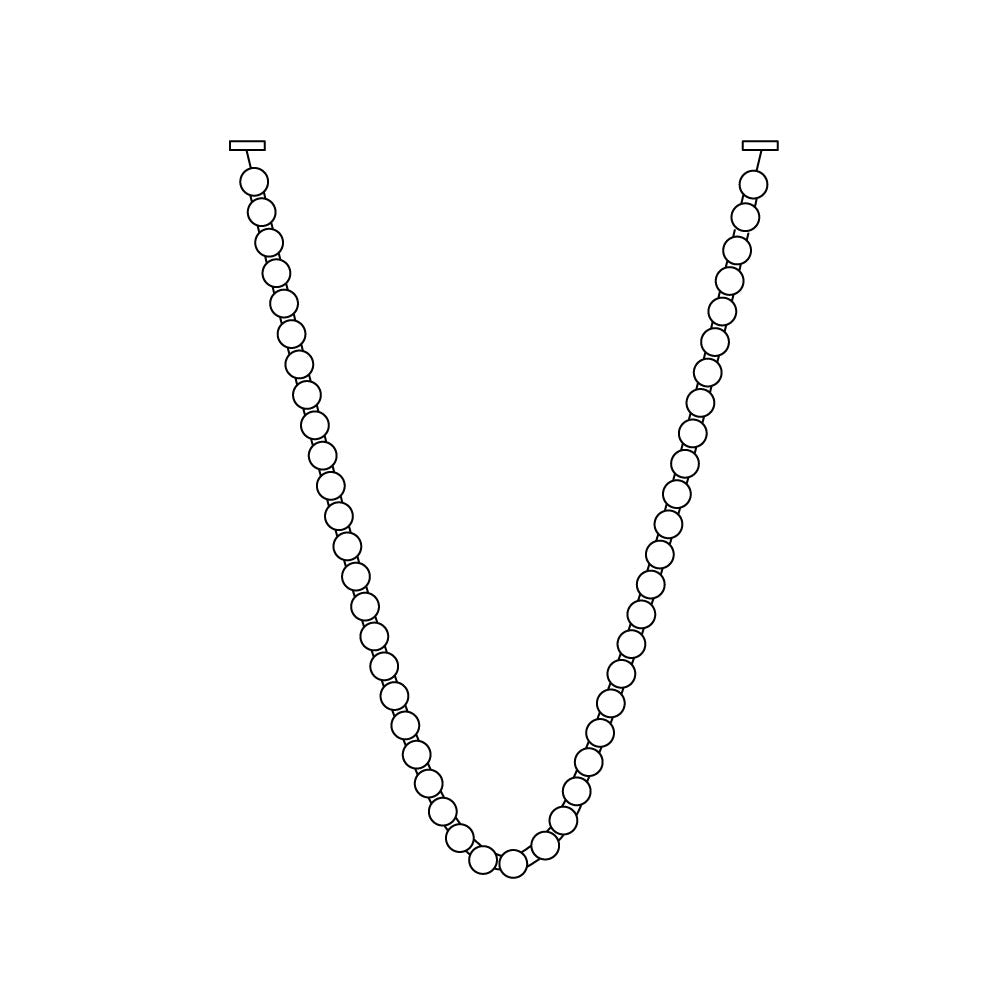 Icarara Modern Minimalist Pearl Necklace Glass Chandelier - Letslighting