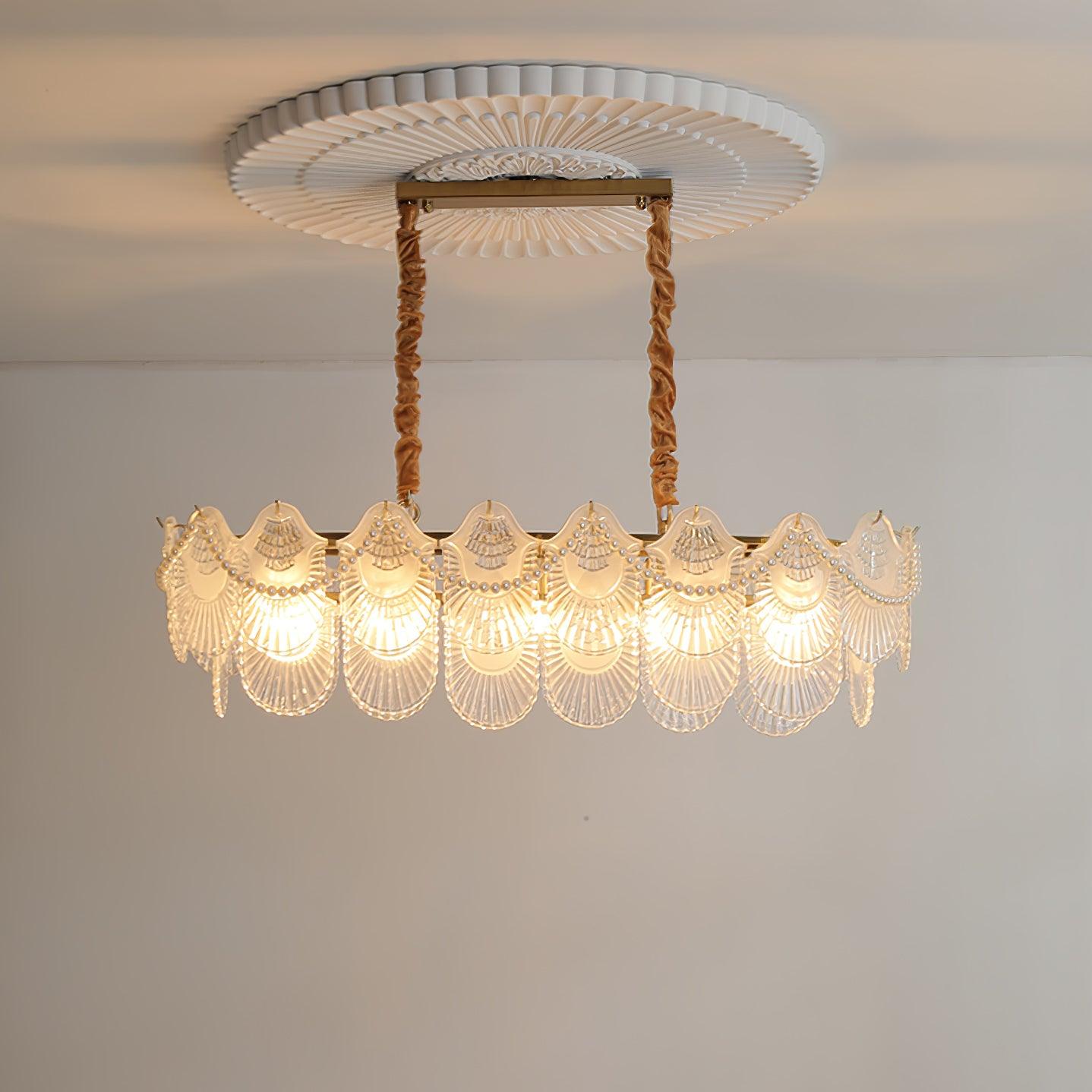 Lustra Chandelier Pearl Glass Shell - Letslighting