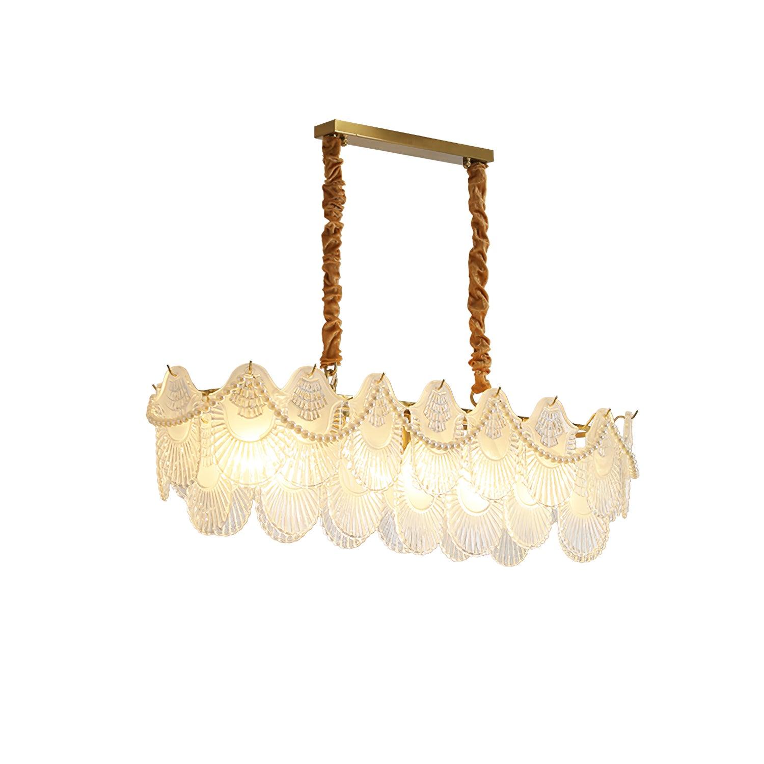 Lustra Chandelier Pearl Glass Shell - Letslighting