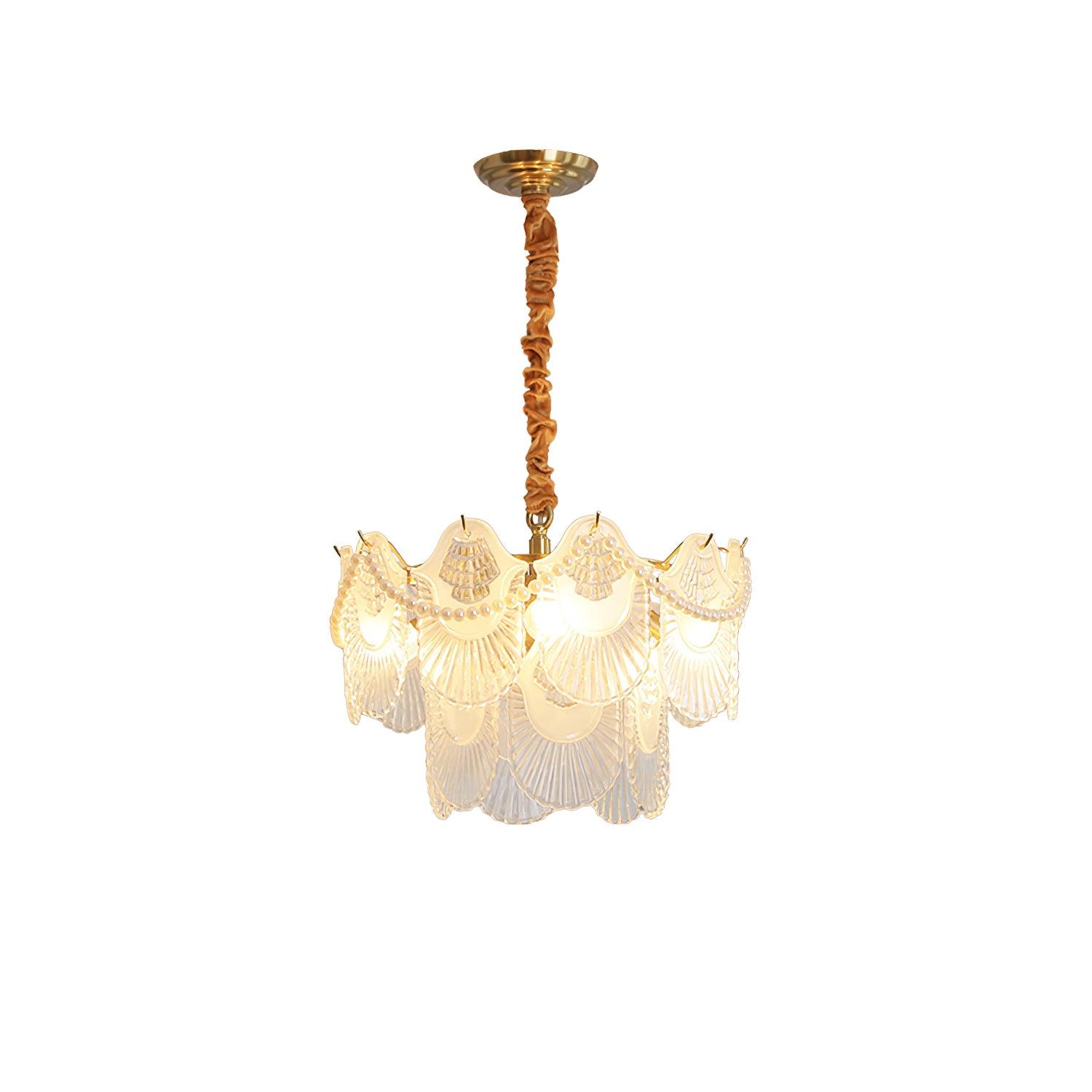 Lustra Chandelier Pearl Glass Shell - Letslighting