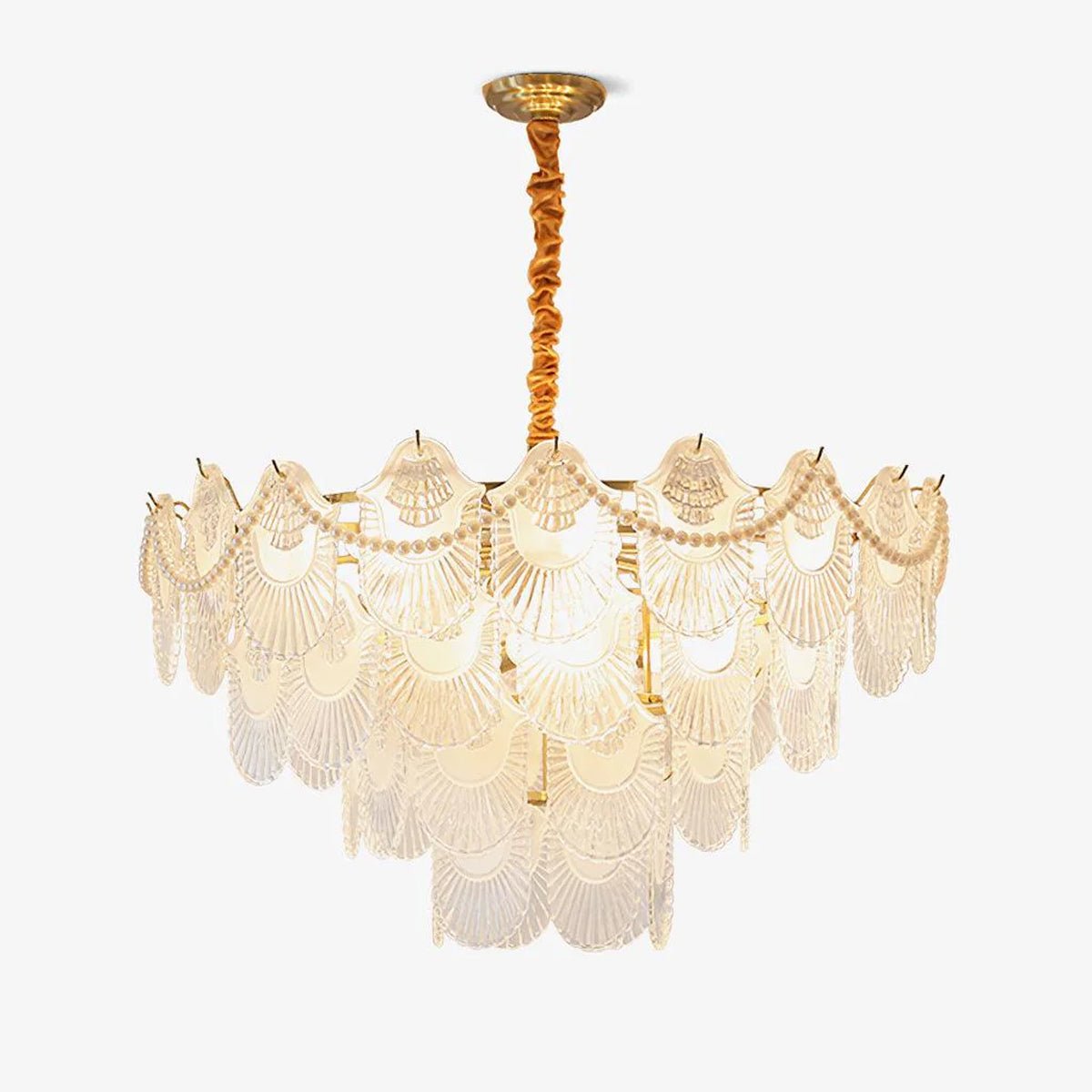 Lustra Chandelier Pearl Glass Shell - Letslighting
