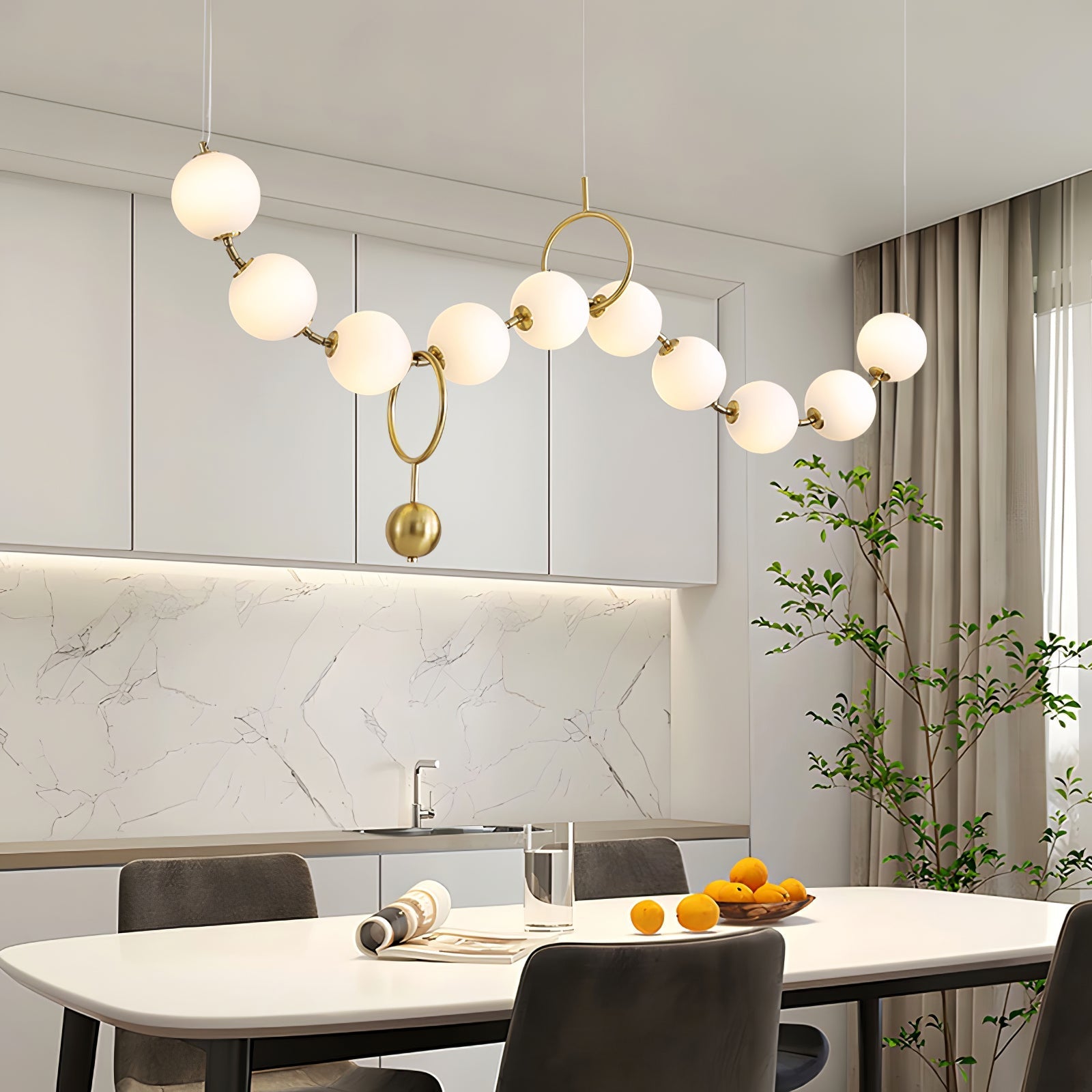 Lustra Pendant Lamp Necklace Glass - Letslighting