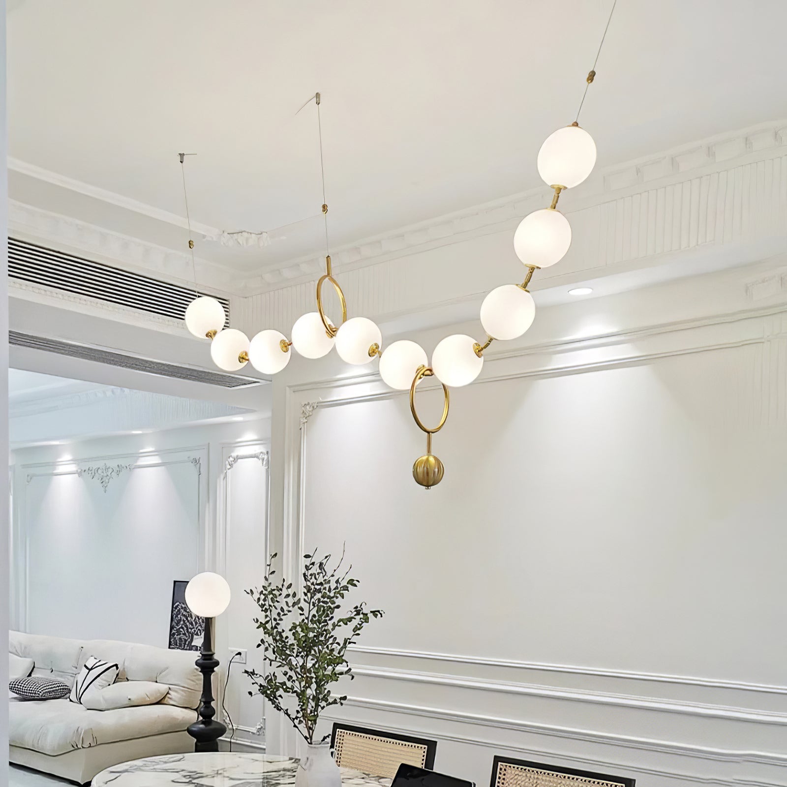 Lustra Pendant Lamp Necklace Glass - Letslighting