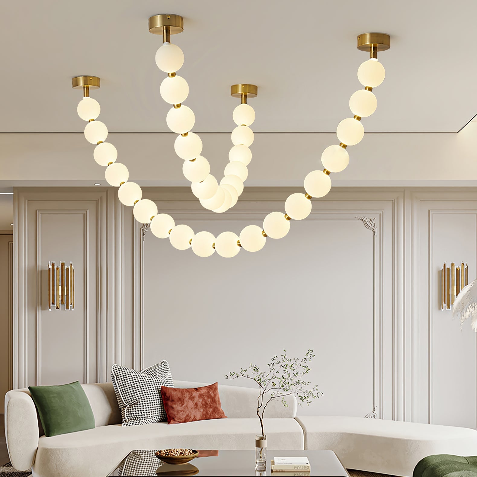 Zalvarin Brass Sputnik Chandelier - Letslighting