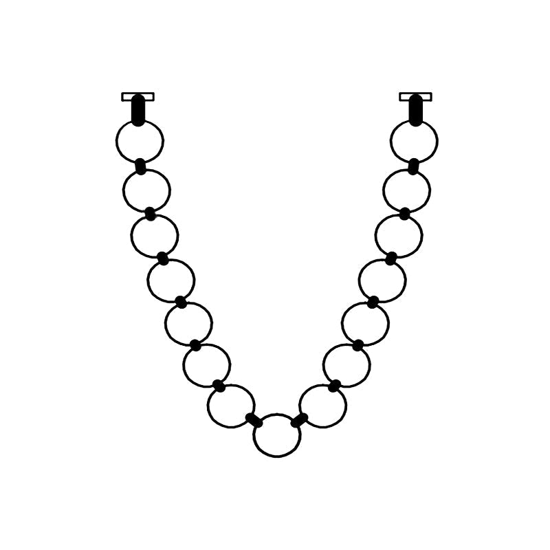 Icarara Modern Minimalist Pearl Necklace Glass Chandelier - Letslighting