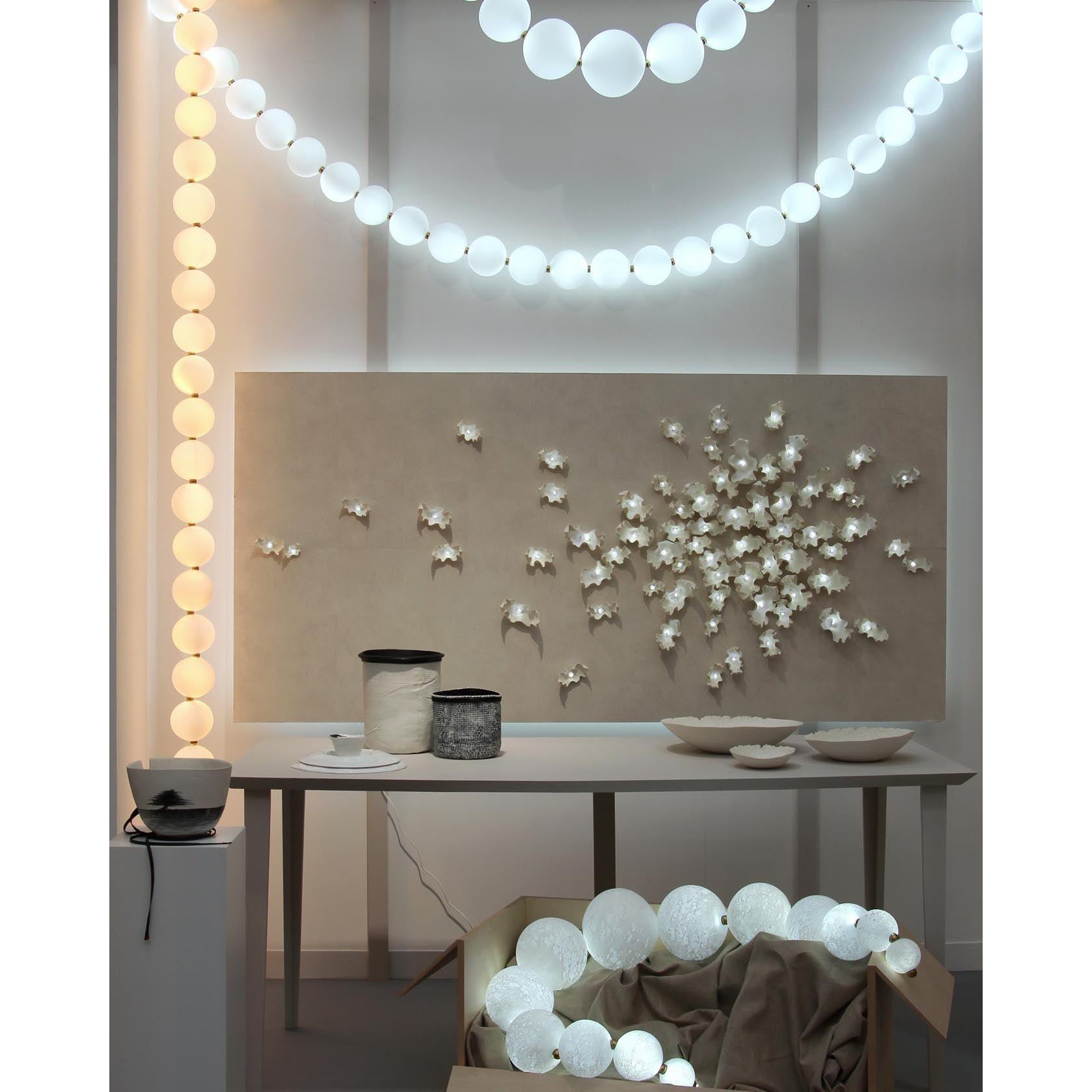 Icarara Modern Minimalist Pearl Necklace Glass Chandelier - Letslighting