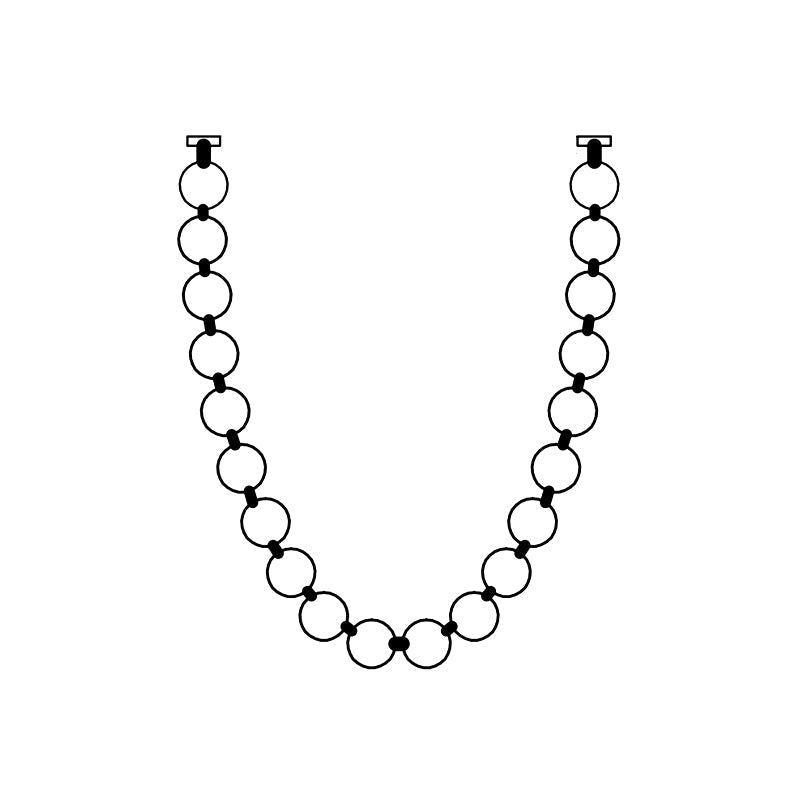 Icarara Modern Minimalist Pearl Necklace Glass Chandelier - Letslighting