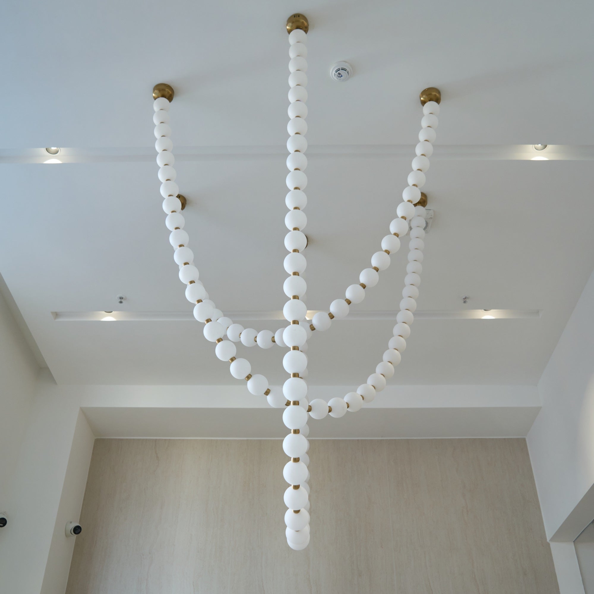 Icarara Modern Minimalist Pearl Necklace Glass Chandelier - Letslighting