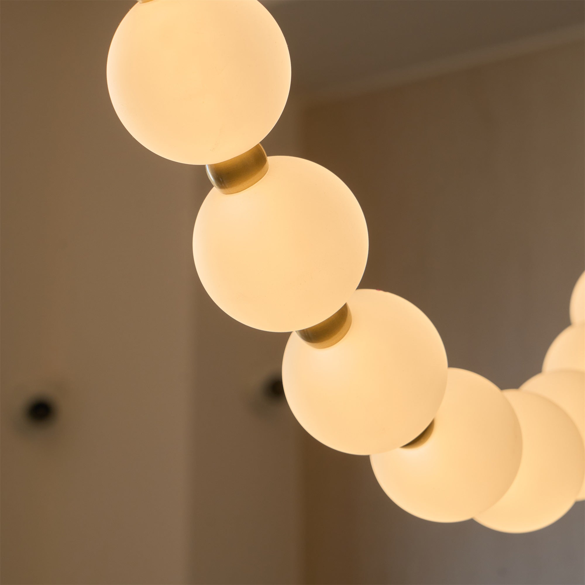 Icarara Modern Minimalist Pearl Necklace Glass Chandelier - Letslighting