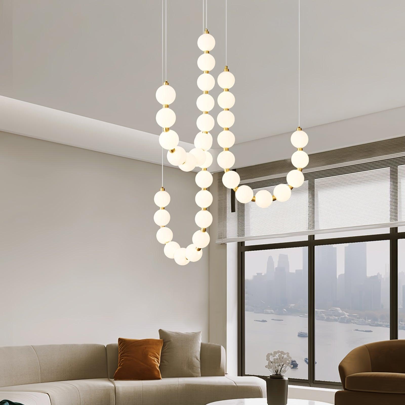 Pearl Modernl Glass Chandelier - Letslighting