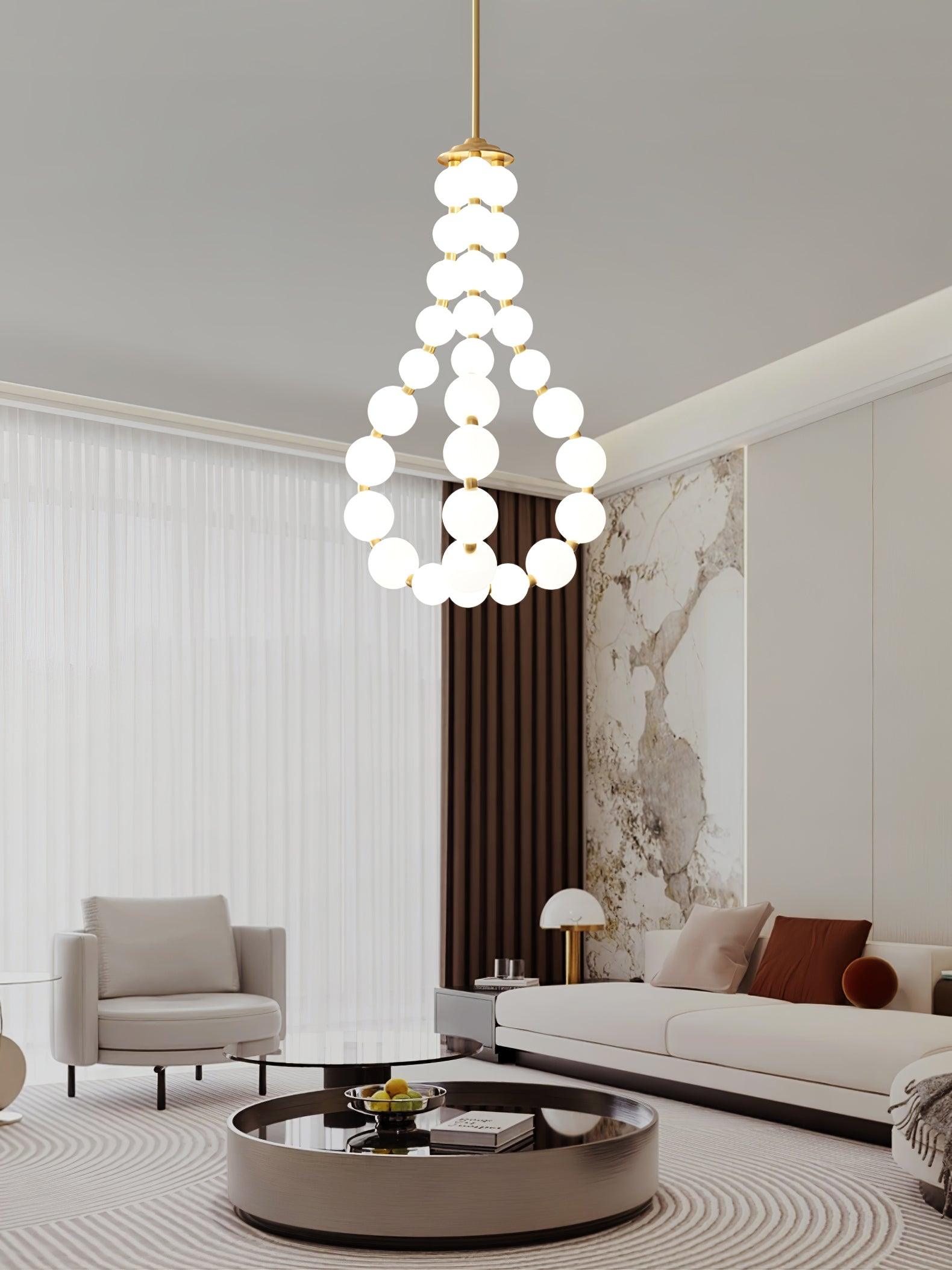 Pearl Modernl Glass Chandelier - Letslighting