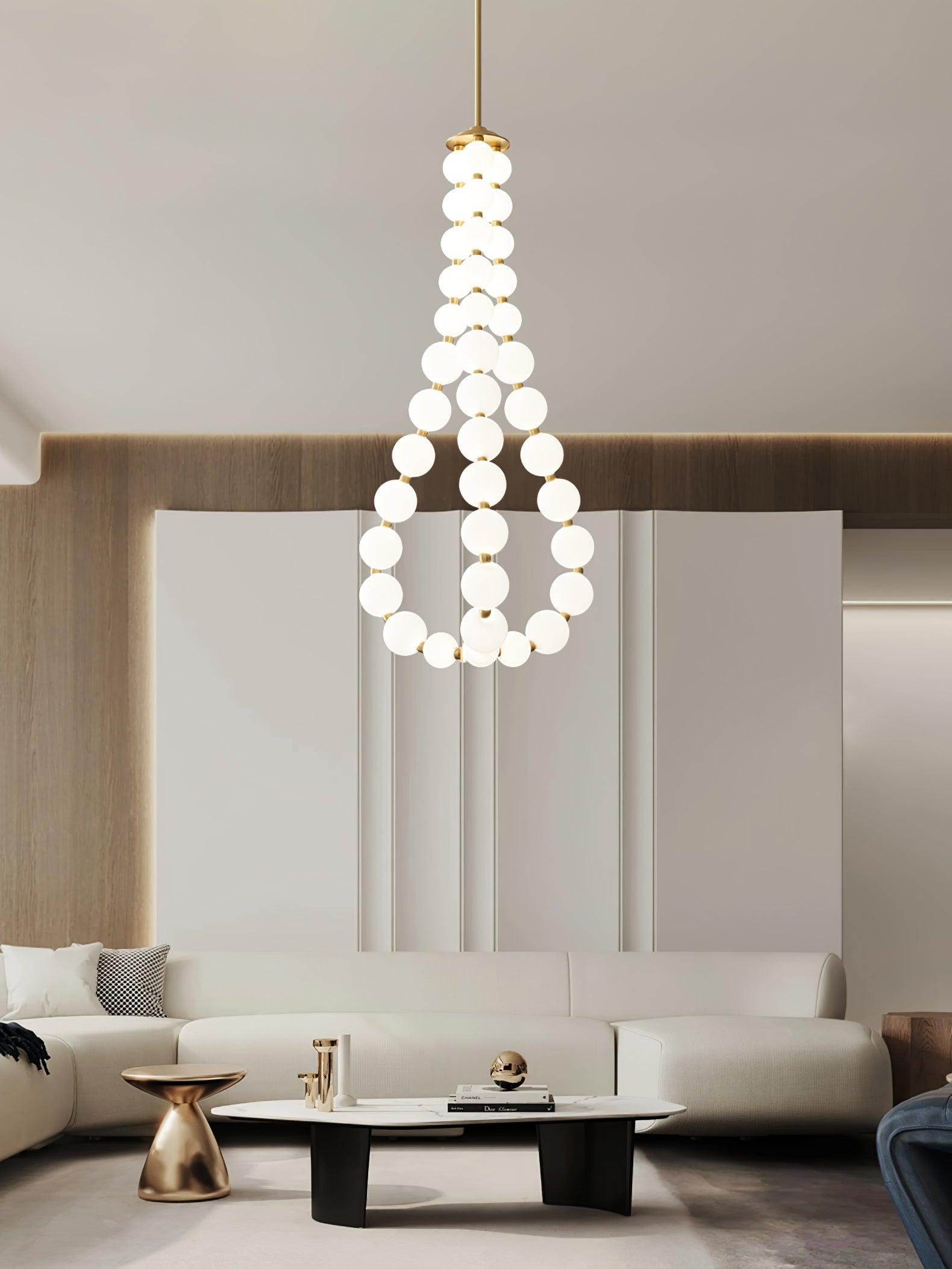 Pearl Modernl Glass Chandelier - Letslighting