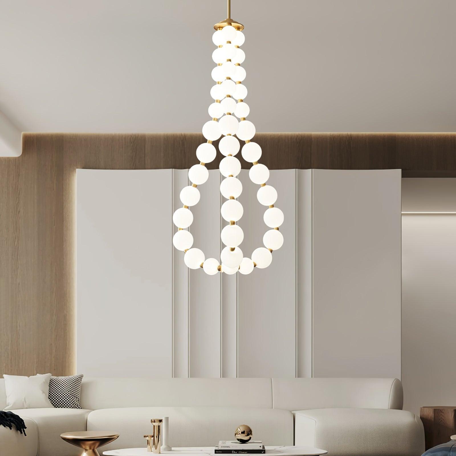 Pearl Modernl Glass Chandelier - Letslighting