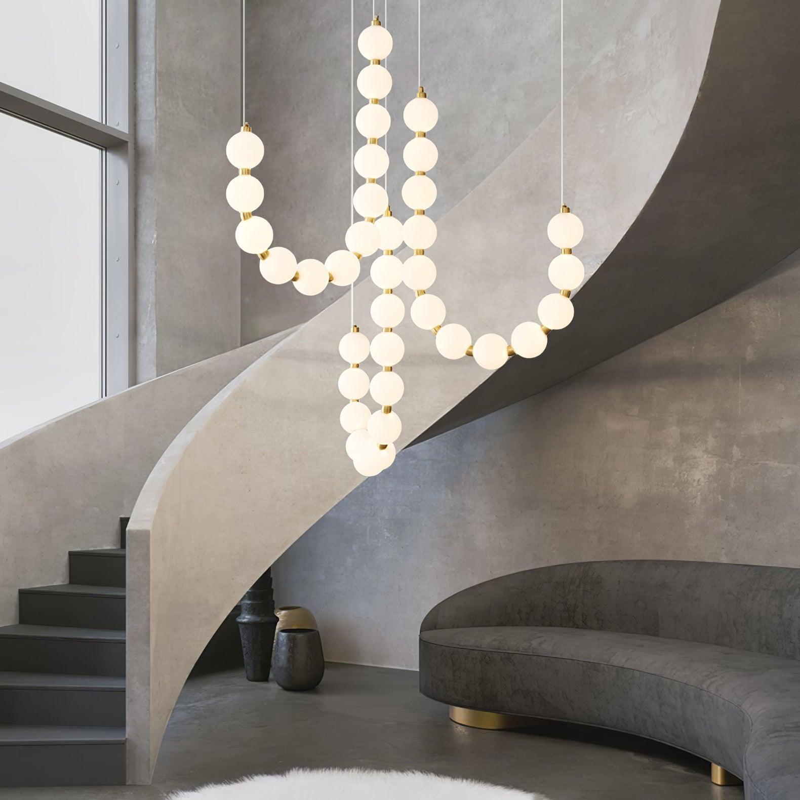 Pearl Modernl Glass Chandelier - Letslighting