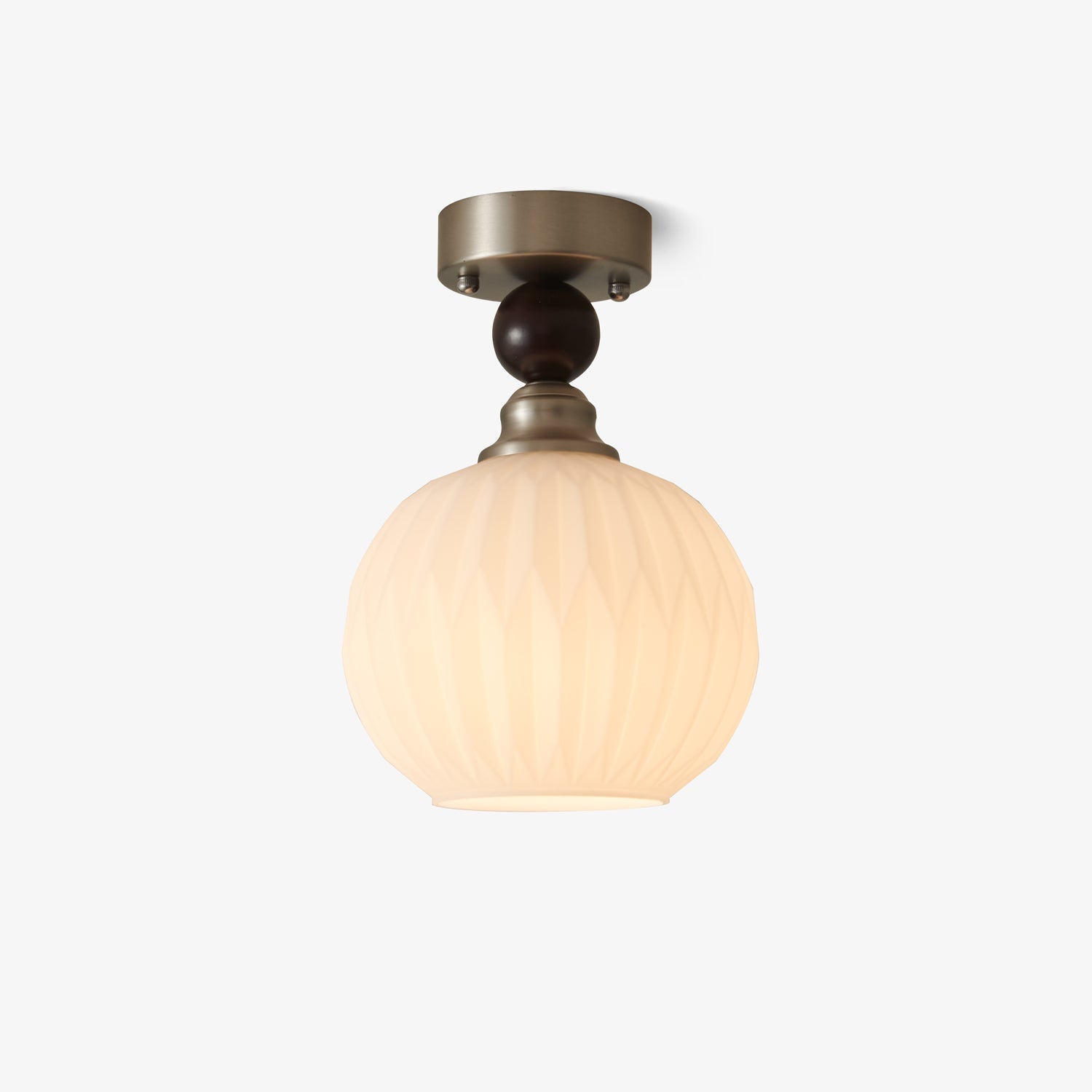 Ivcarila Modern Minimalist Pearl Sphere Glass Ceiling Lamp - Letslighting