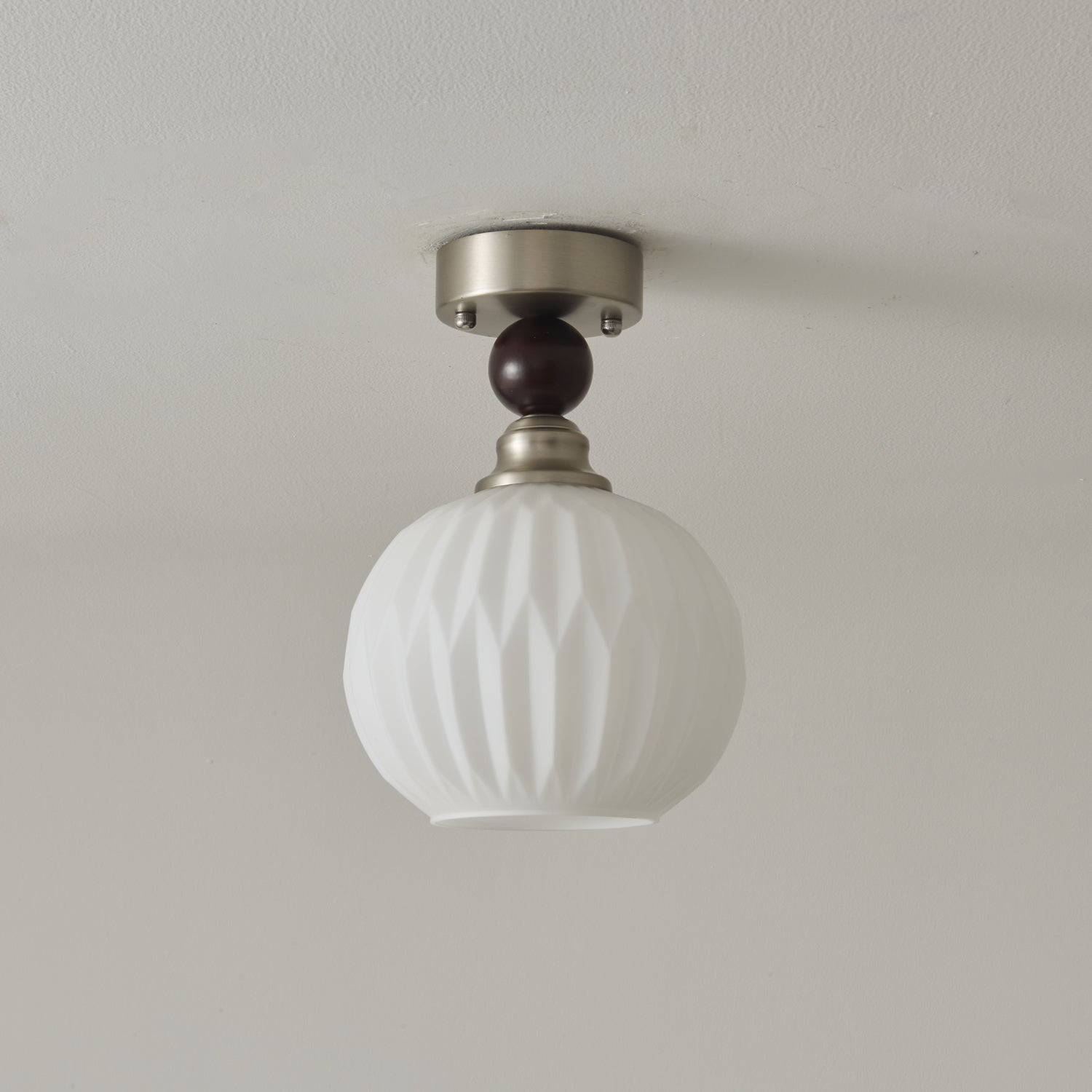 Ivcarila Modern Minimalist Pearl Sphere Glass Ceiling Lamp - Letslighting
