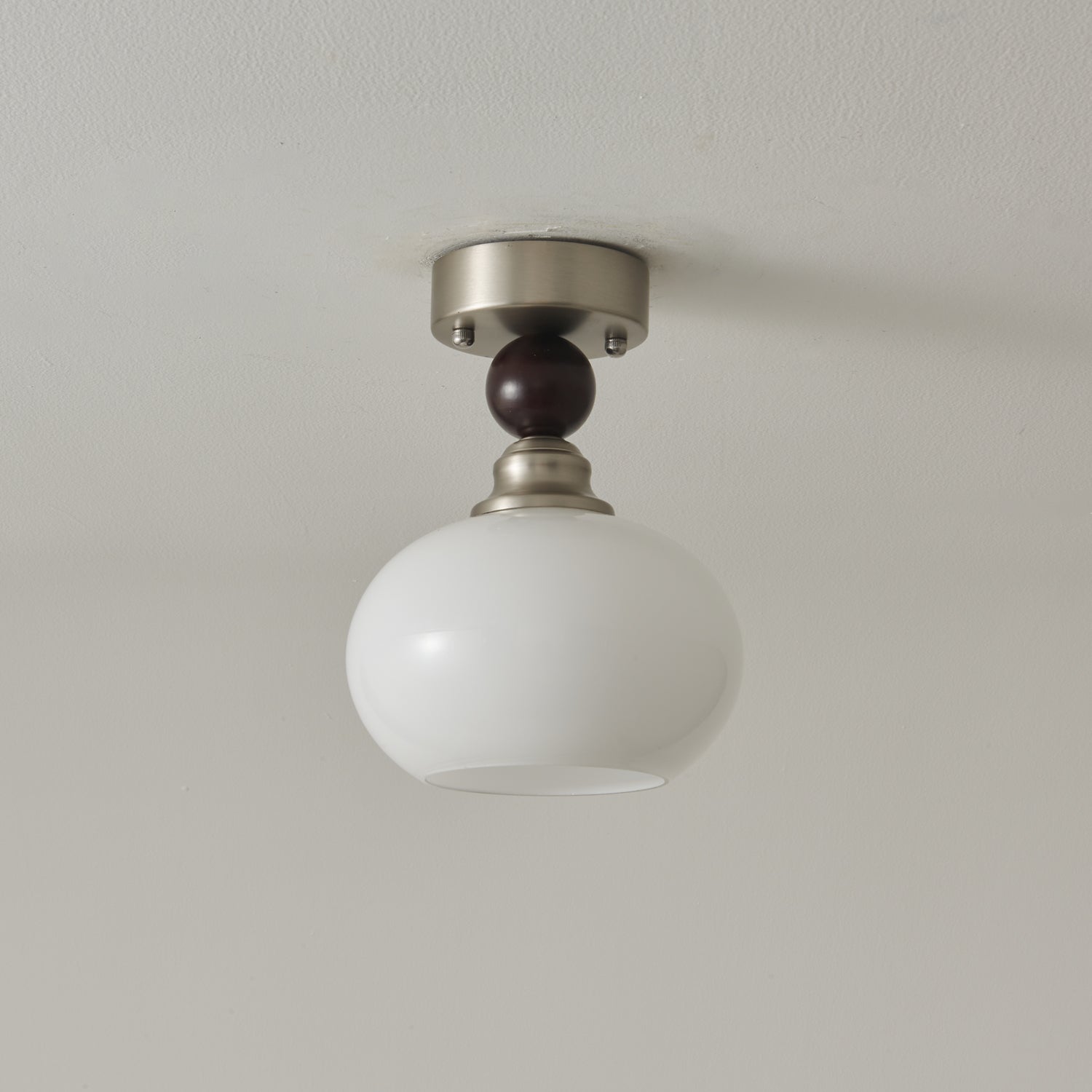 Ivcarila Modern Minimalist Pearl Sphere Glass Ceiling Lamp - Letslighting