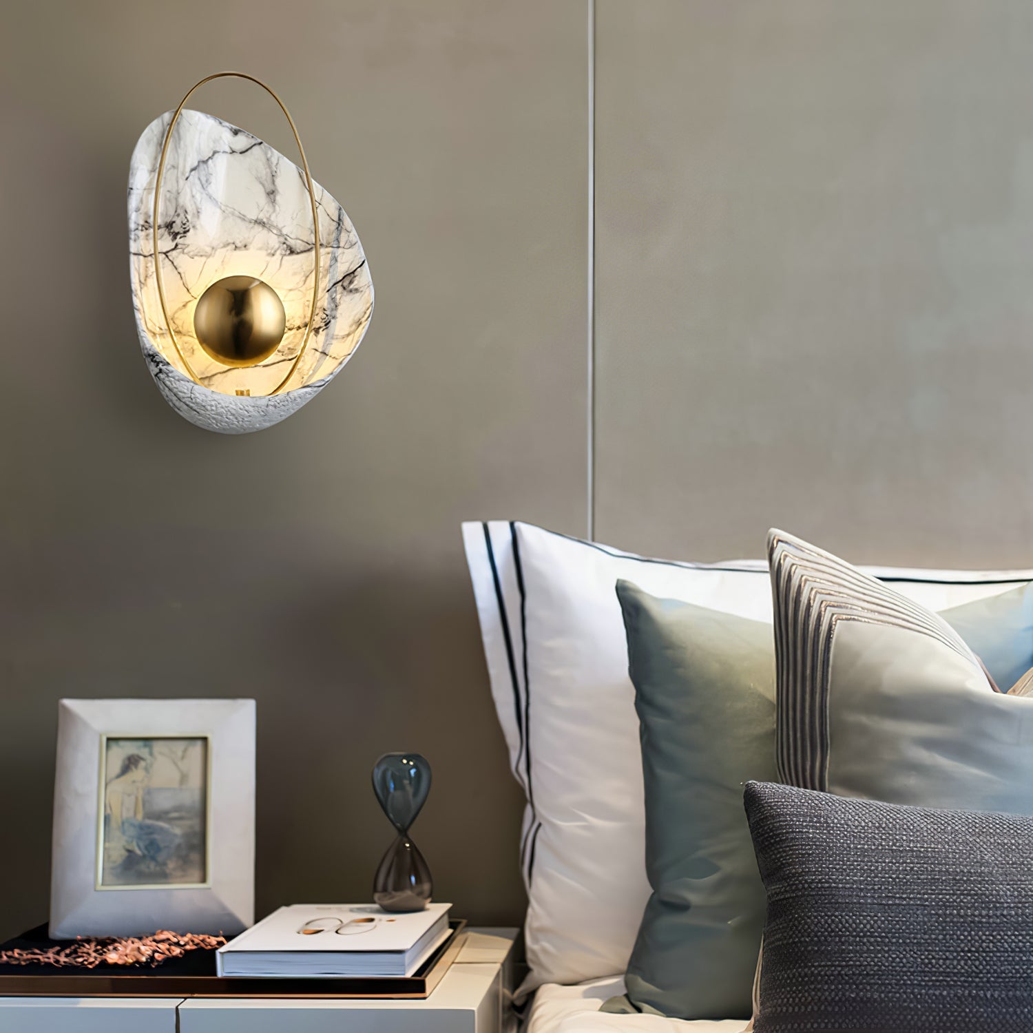 Vethaora Premium Nordic Art Pearl Resin Wall Lamp - Letslighting