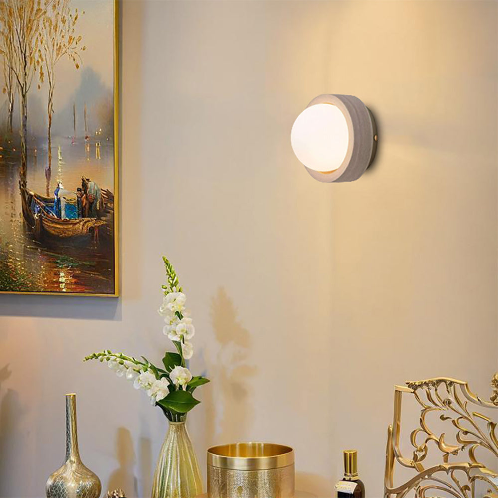 Carinor Modern Minimalist Travertine Wall Lamp - Letslighting
