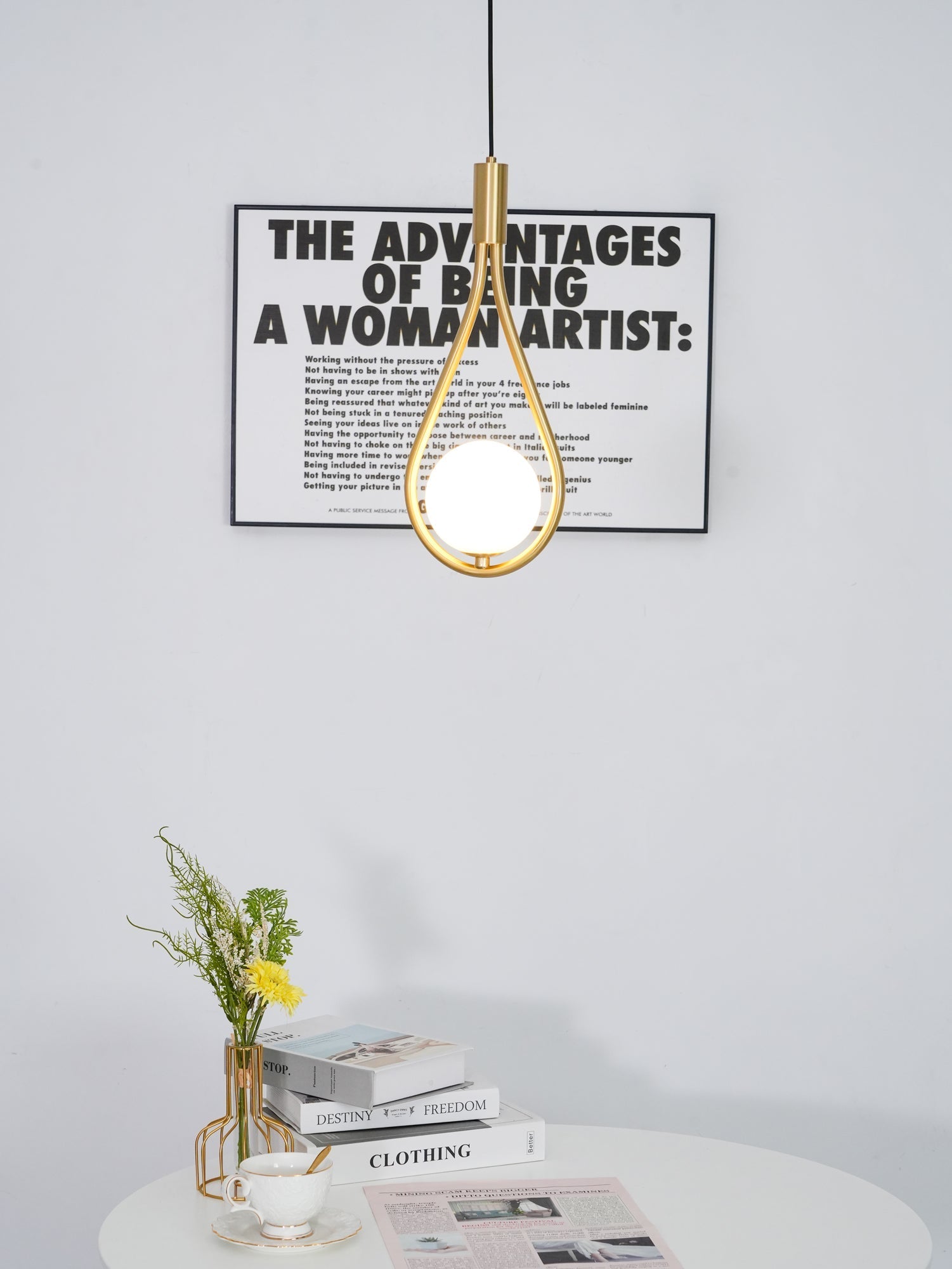 Droplet Modern Brass Pendant Light - Letslighting