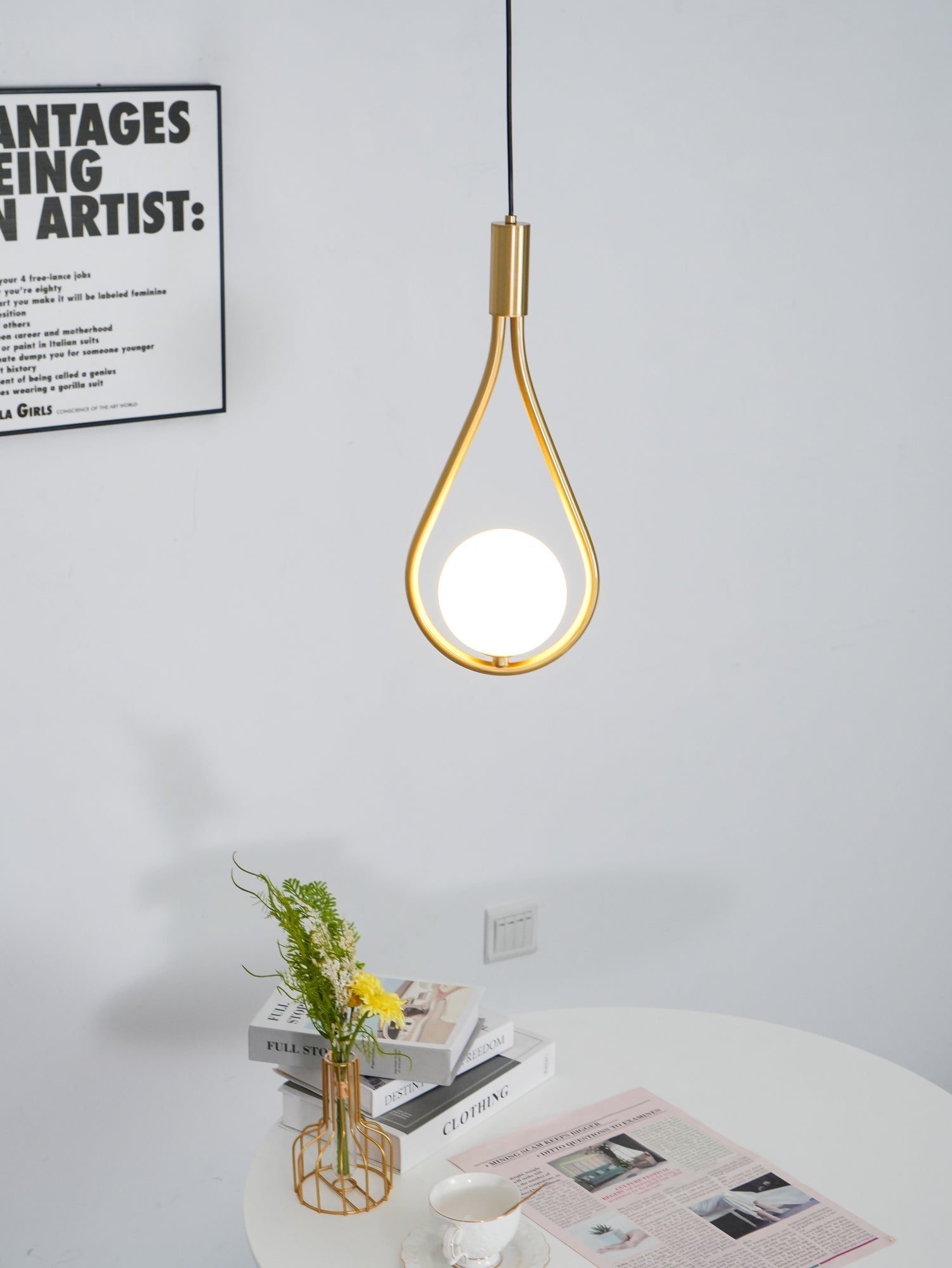 Droplet Modern Brass Pendant Light - Letslighting