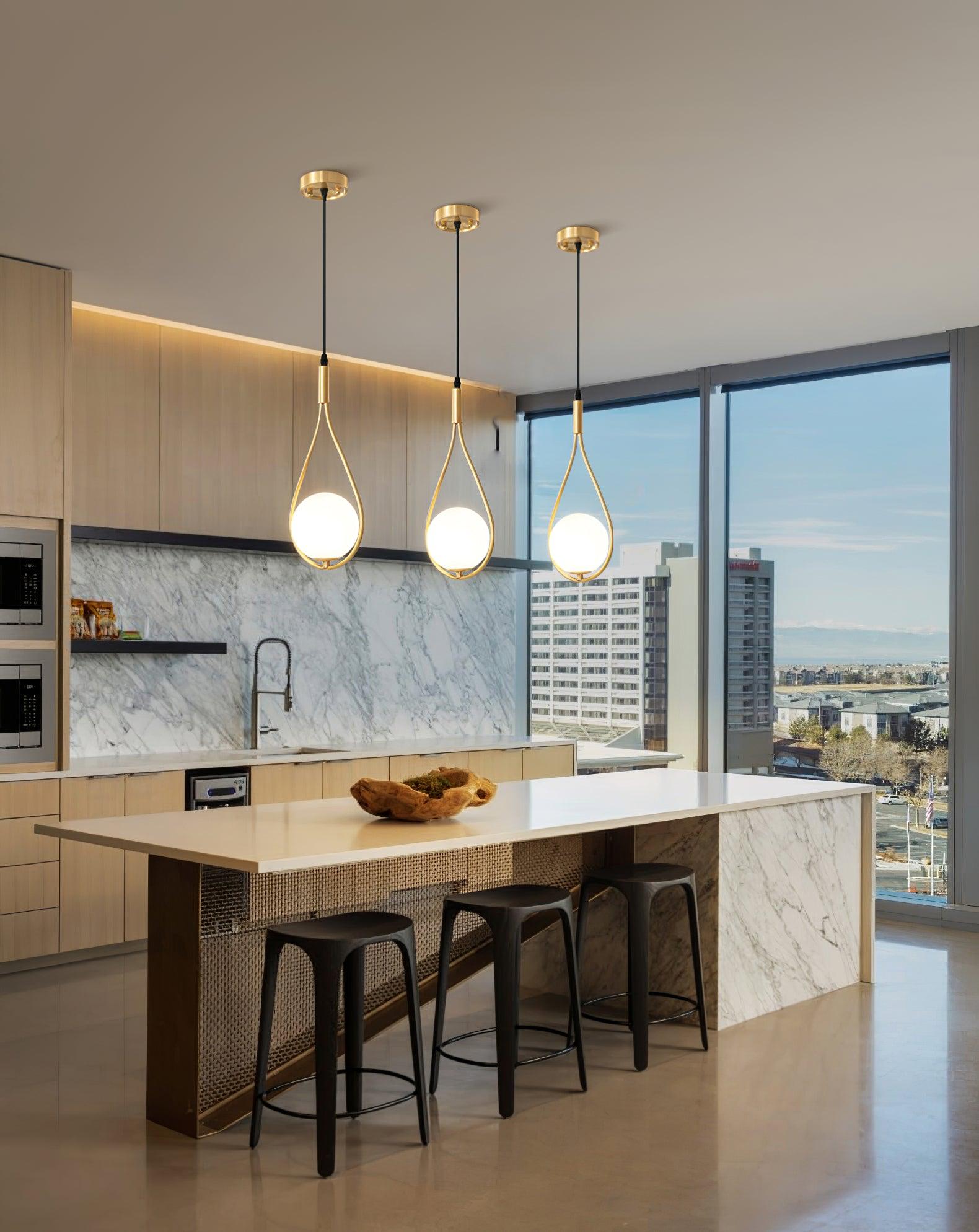 Droplet Modern Brass Pendant Light - Letslighting